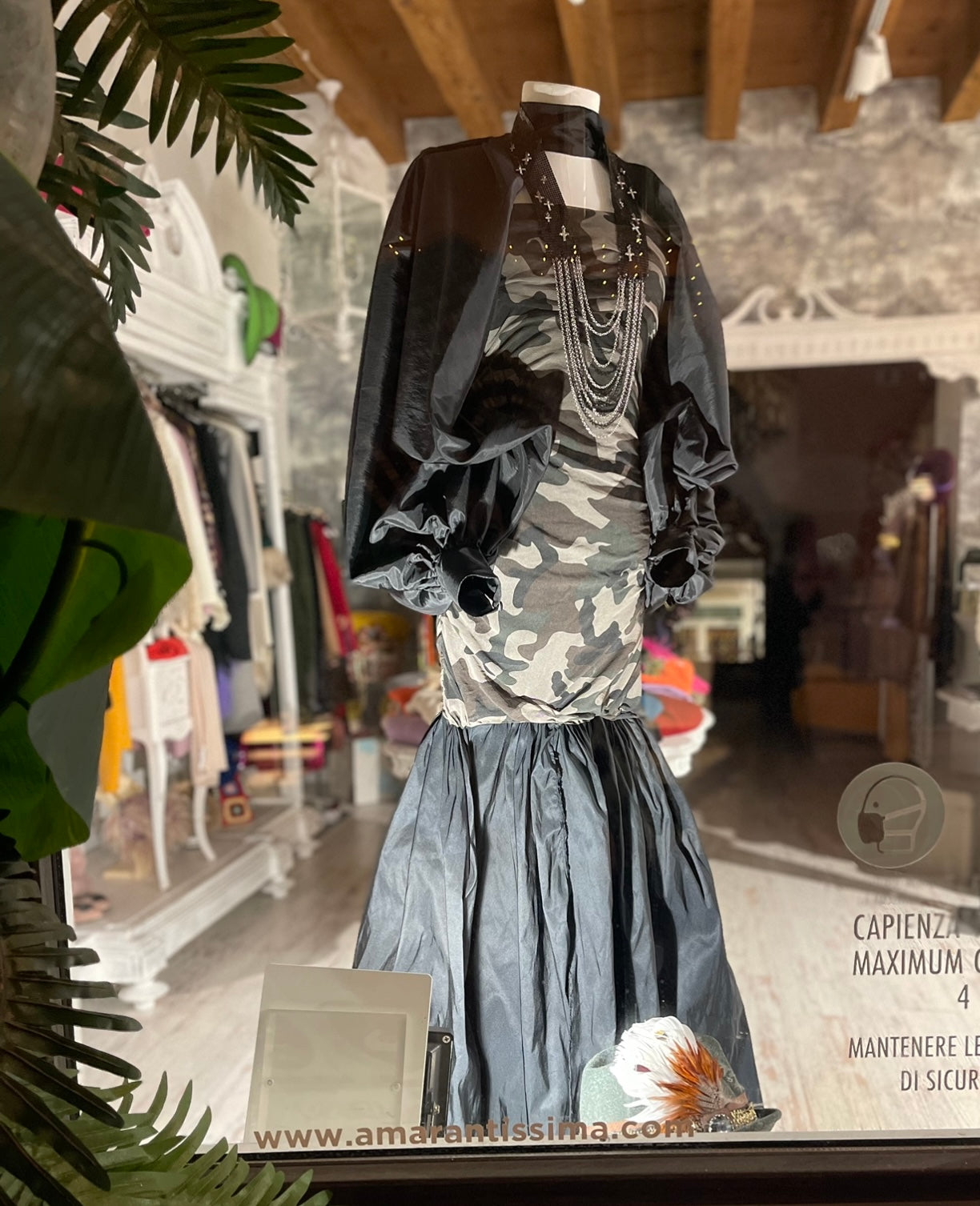 Abito lungo Camouflage