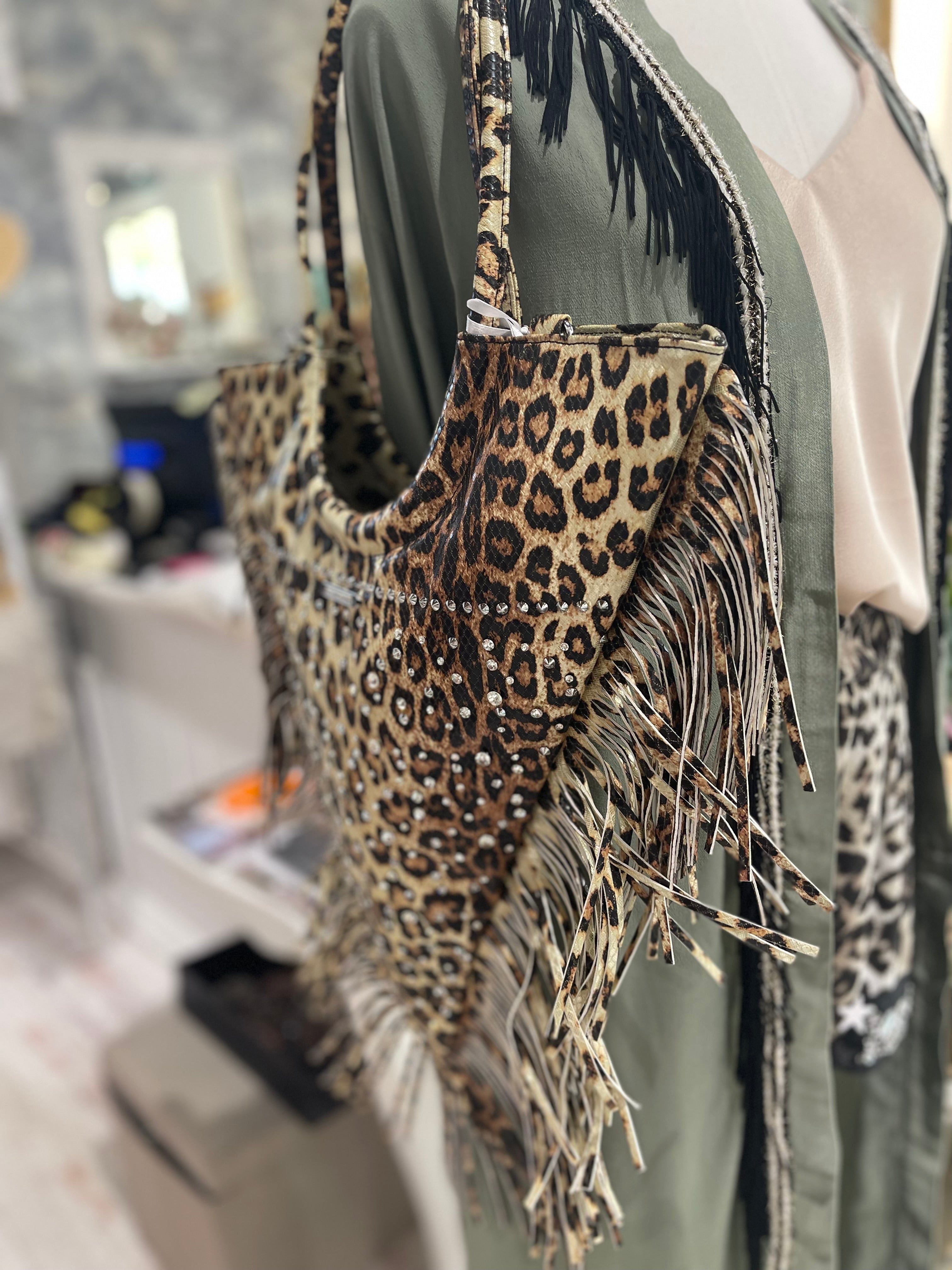 Borsa Animalier e Swarovski