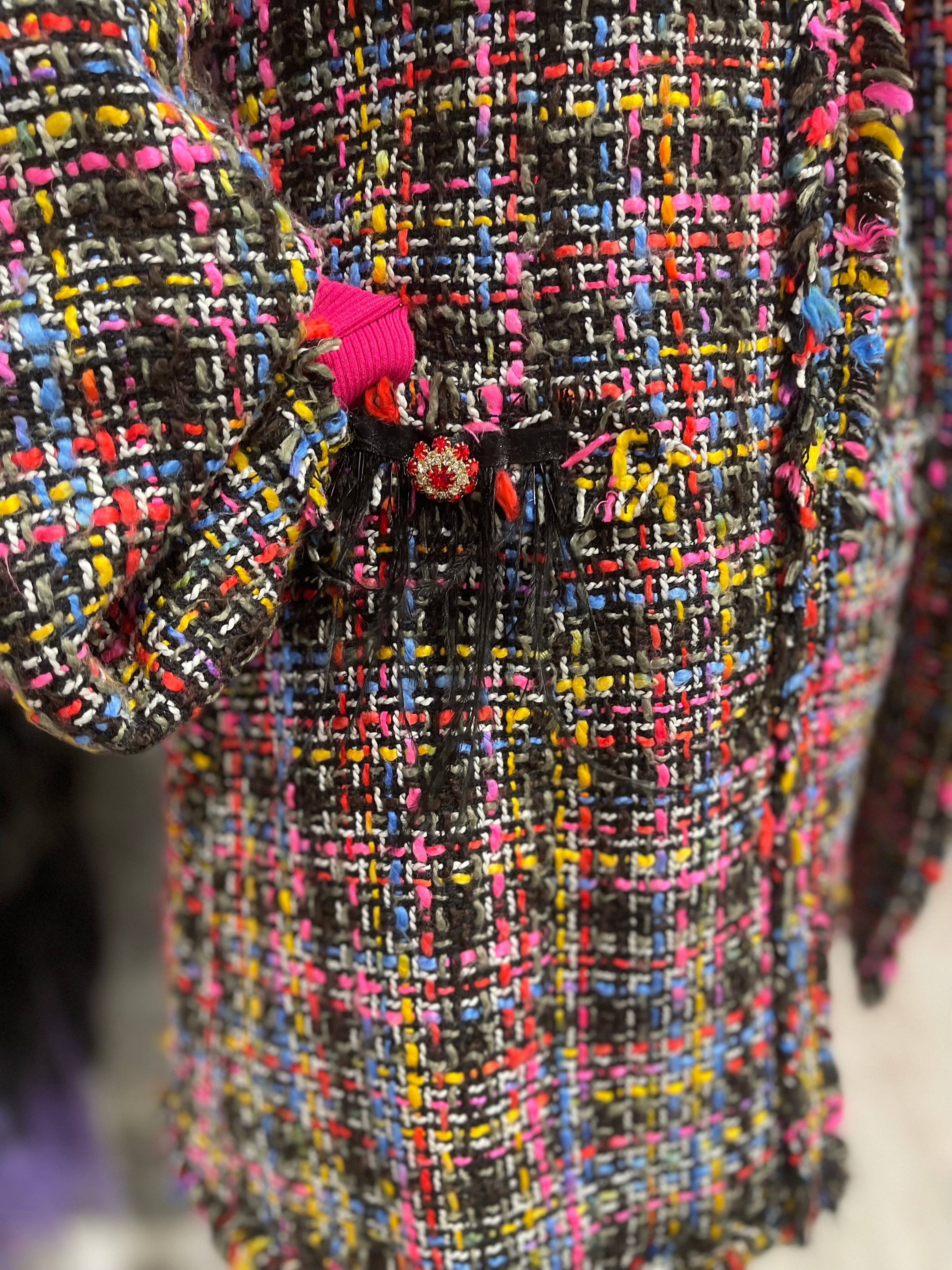 Cappottino in tweed multicolor