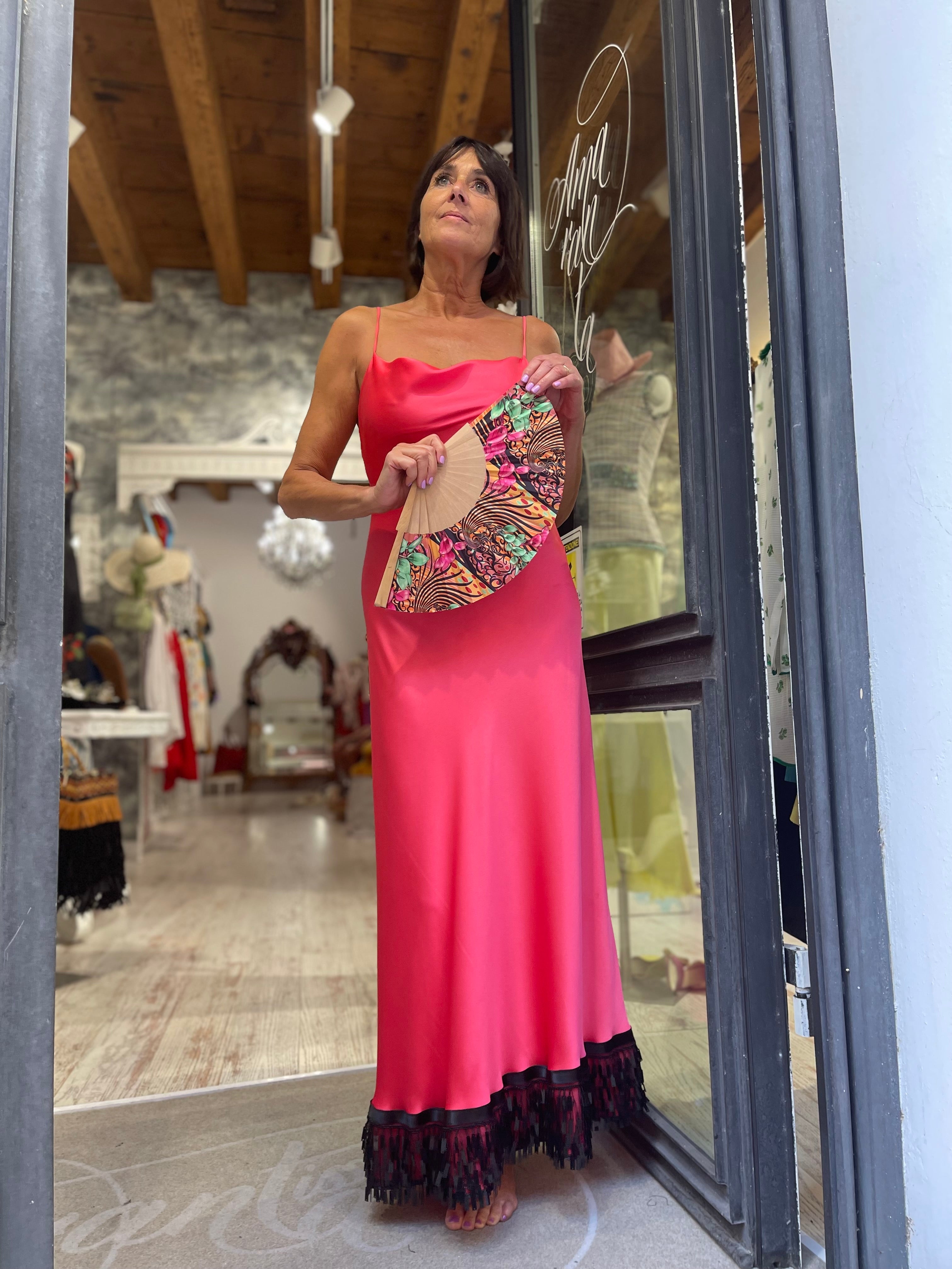 Abito Sottoveste corallo