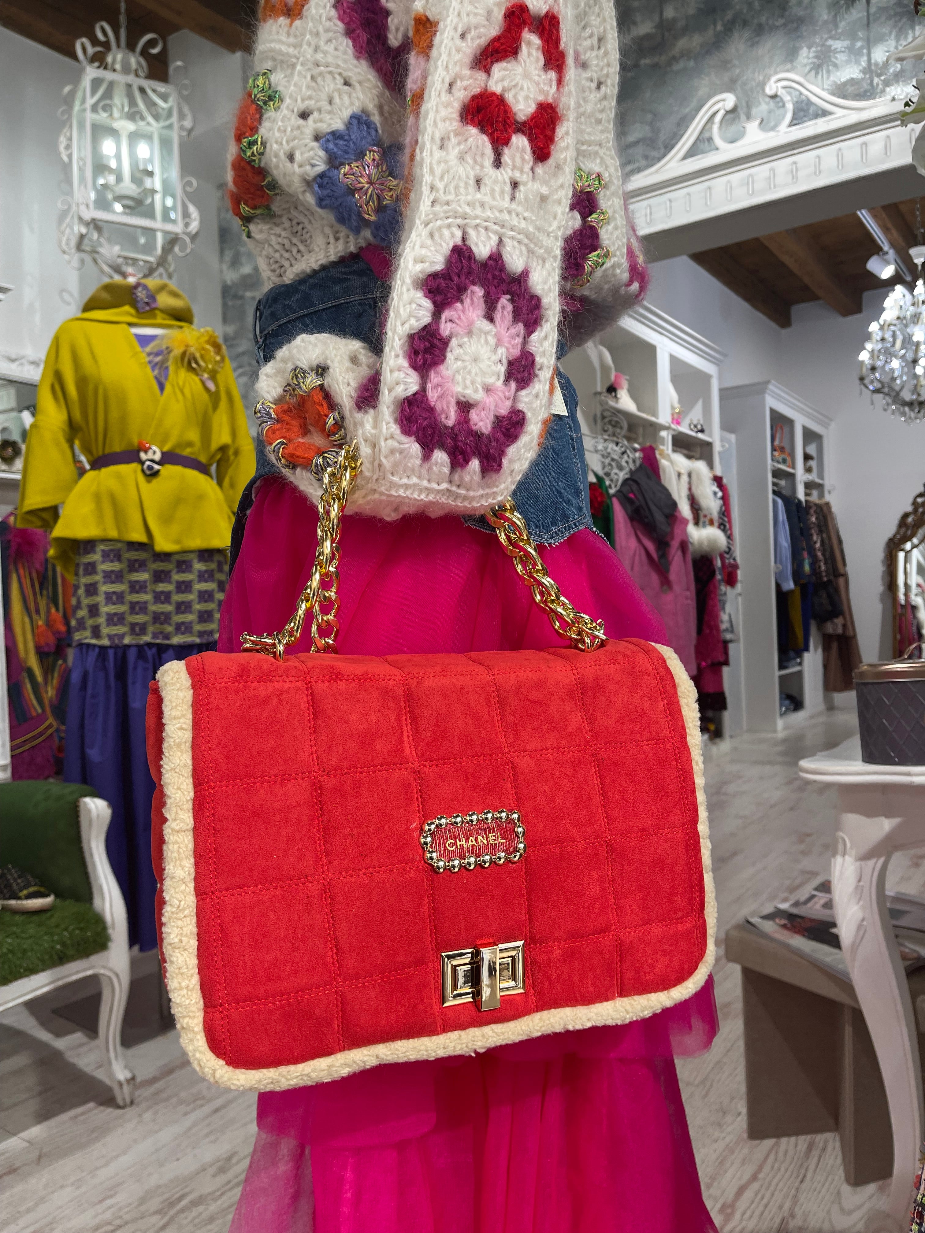 Borsa in Eco Montone Chanel