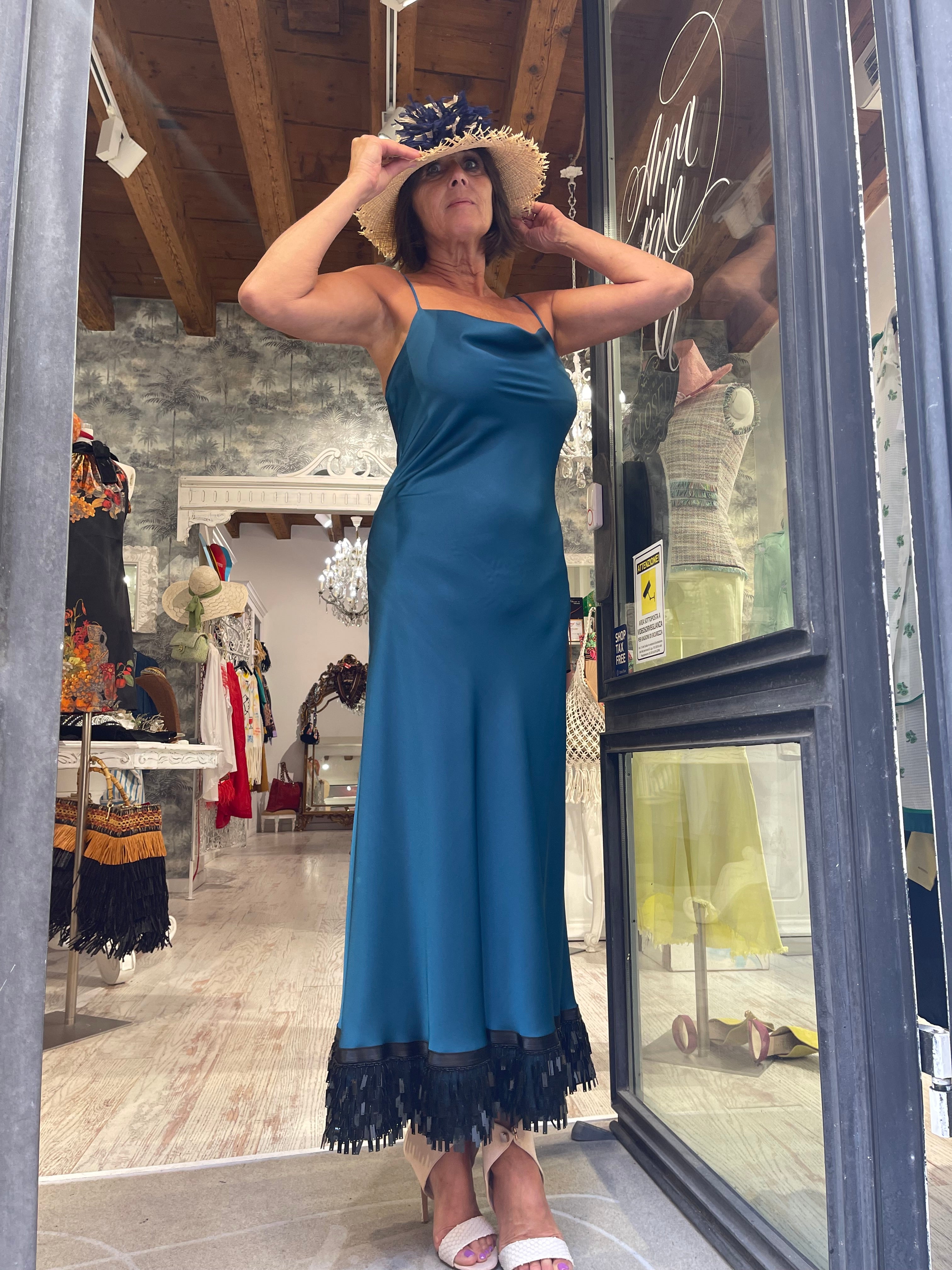 Abito Sottoveste ottanio