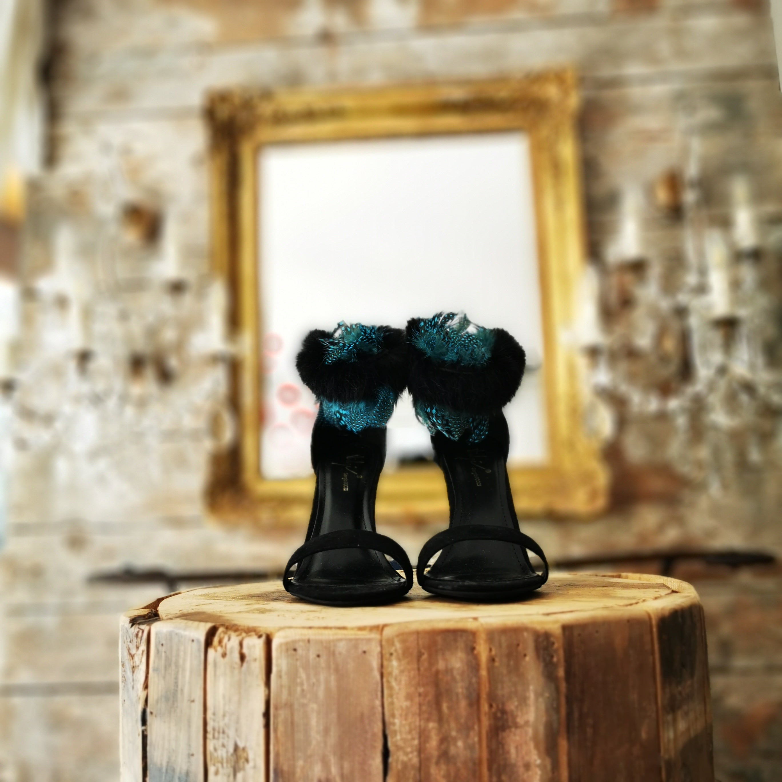 Sandali "Blue Feather"