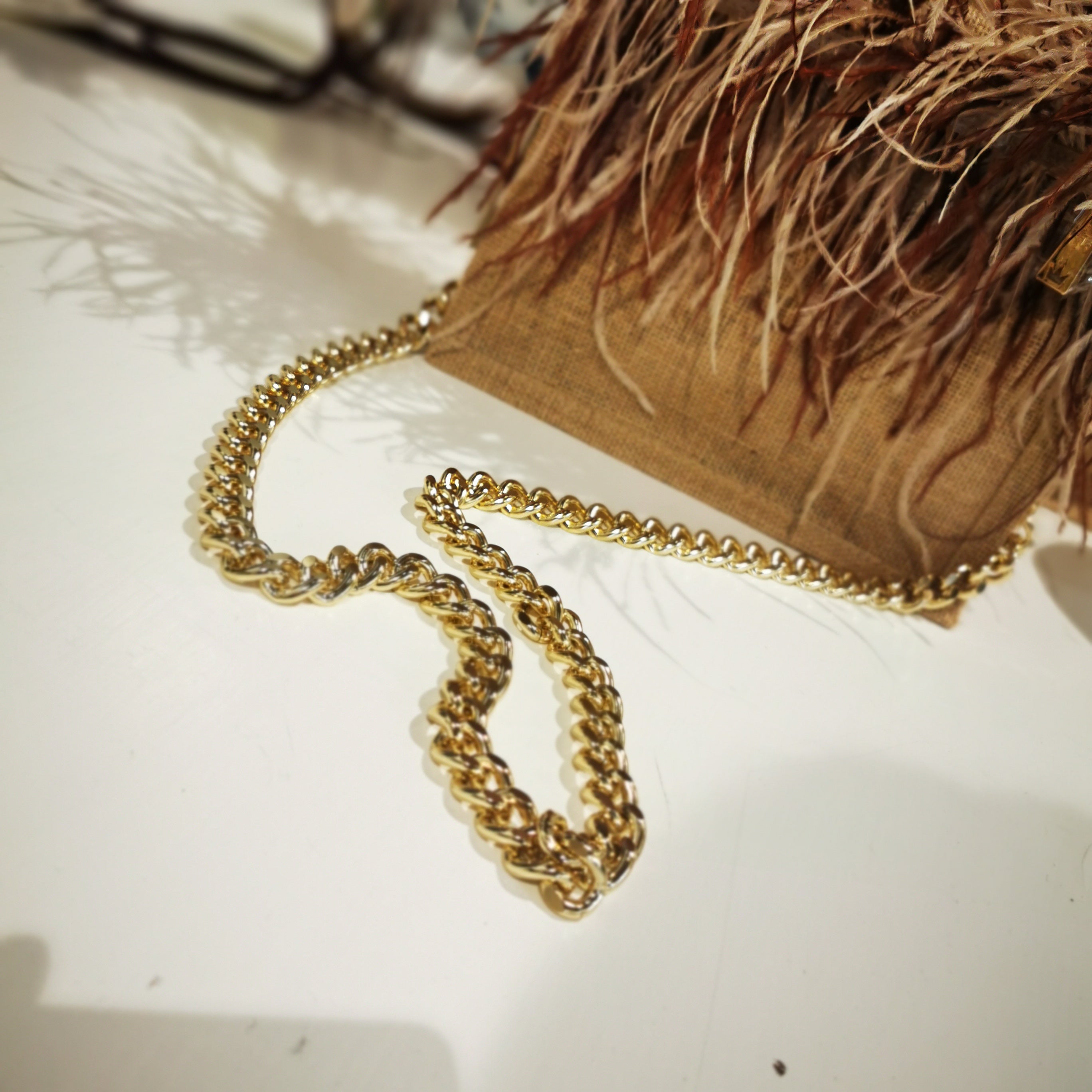 Tracolla Catena Oro Milanesabag