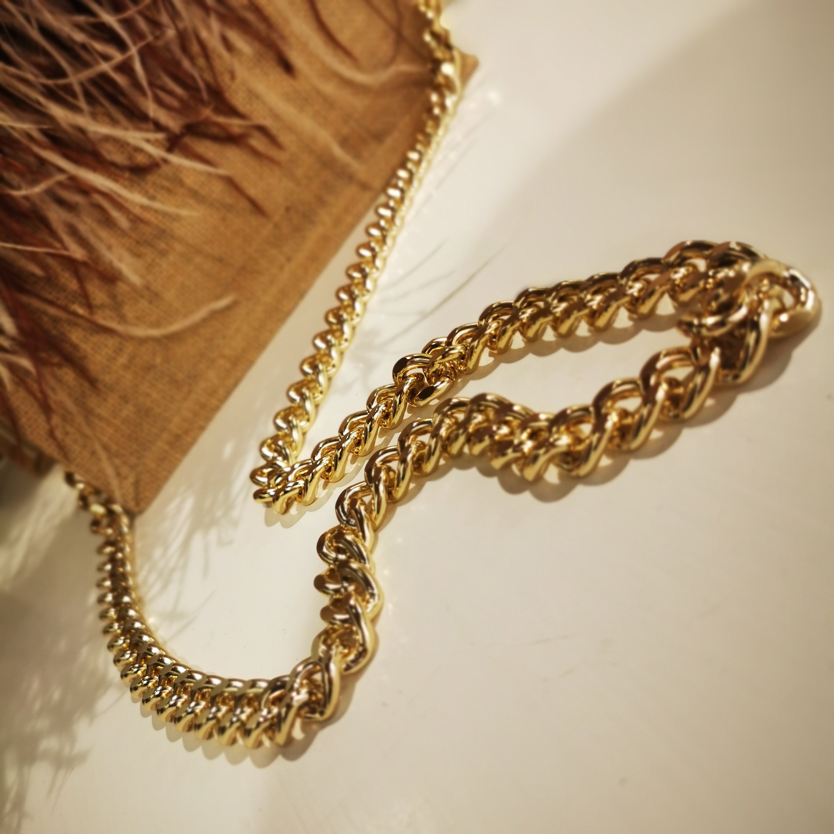 Tracolla Catena Oro Milanesabag