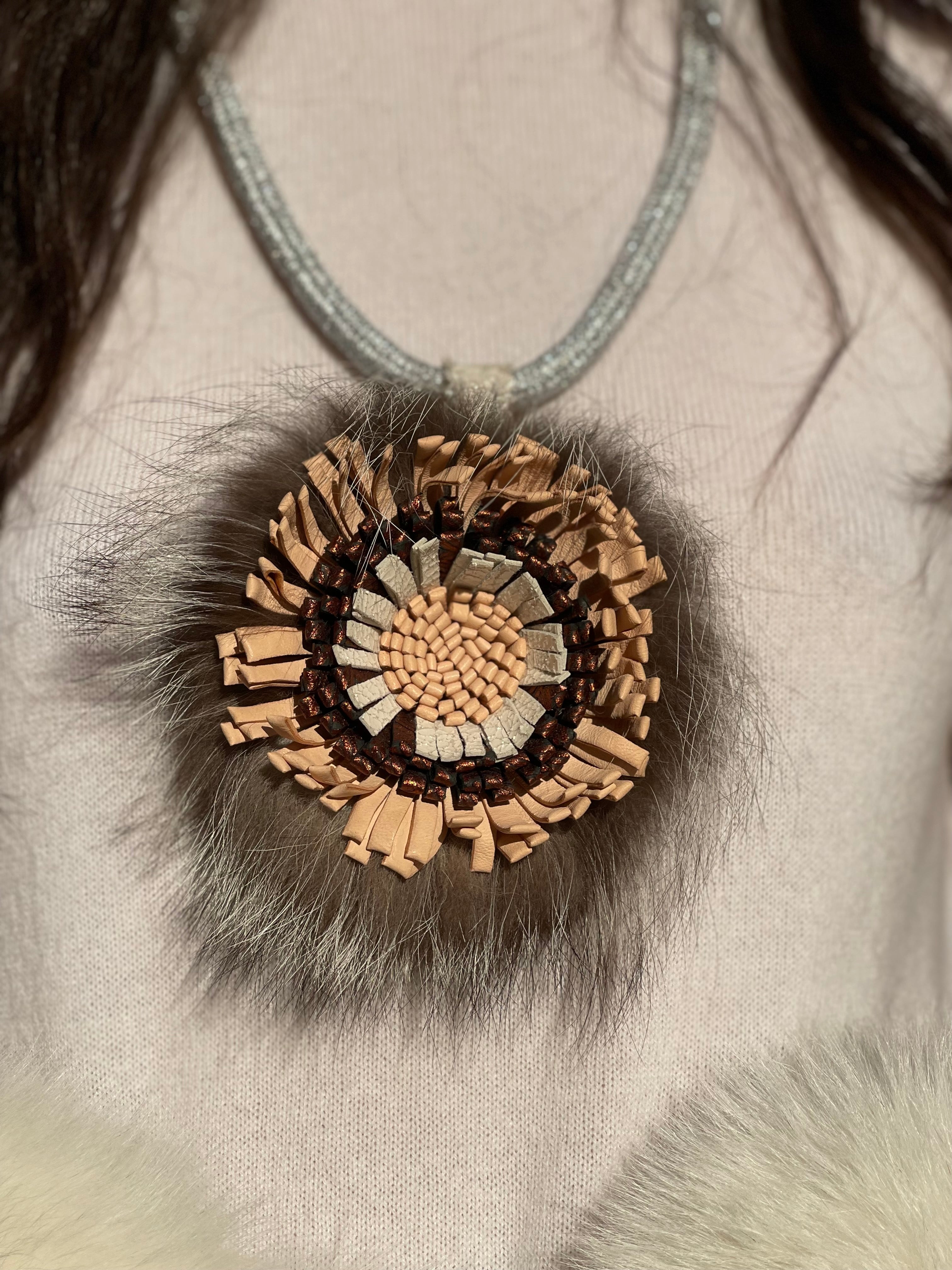 Collana Flower Fox Amarantissima