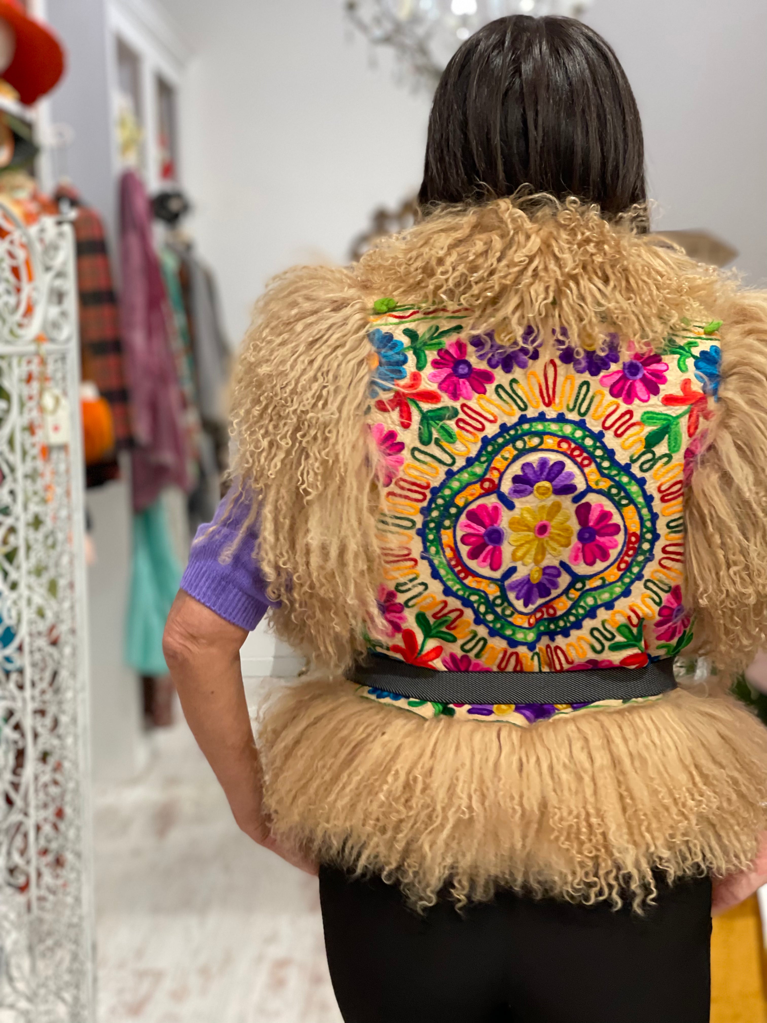 Gilet in mongolia Passion Blanche