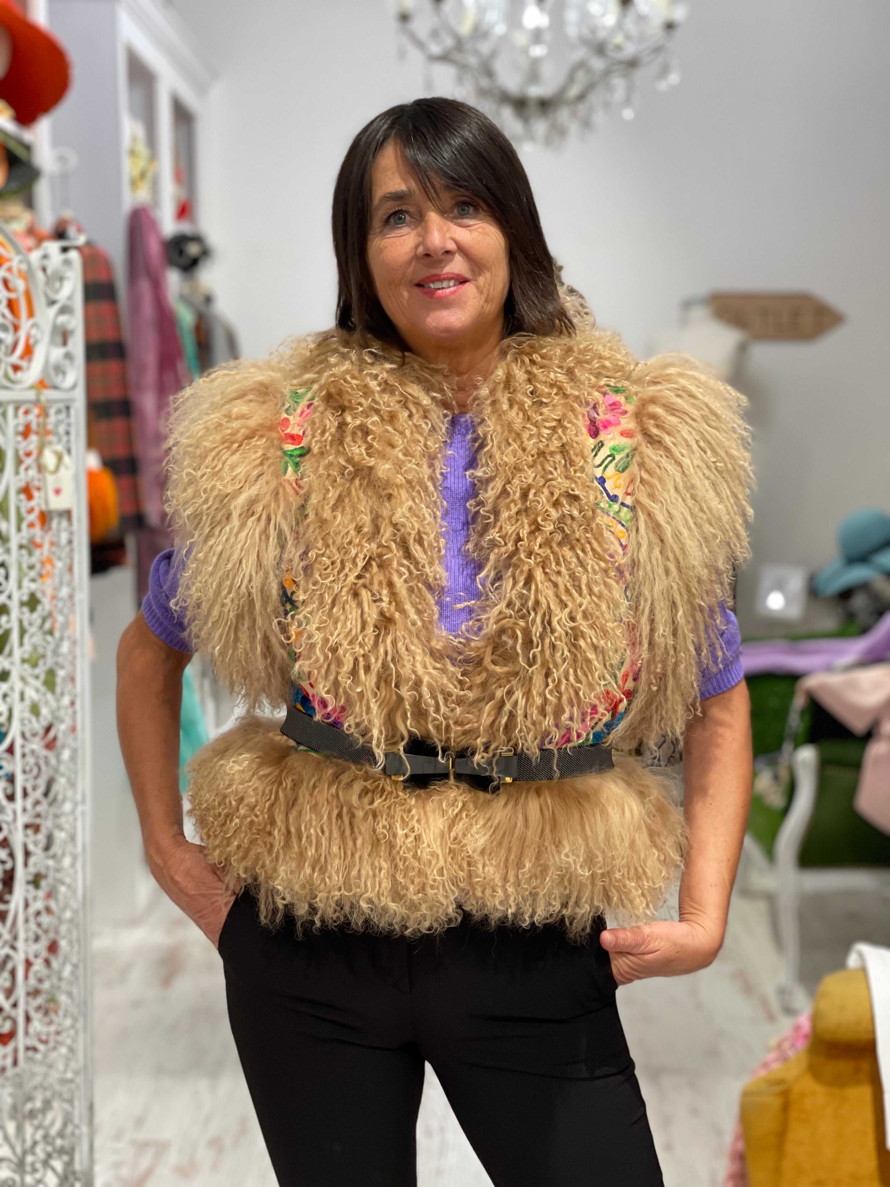 Gilet in mongolia Passion Blanche
