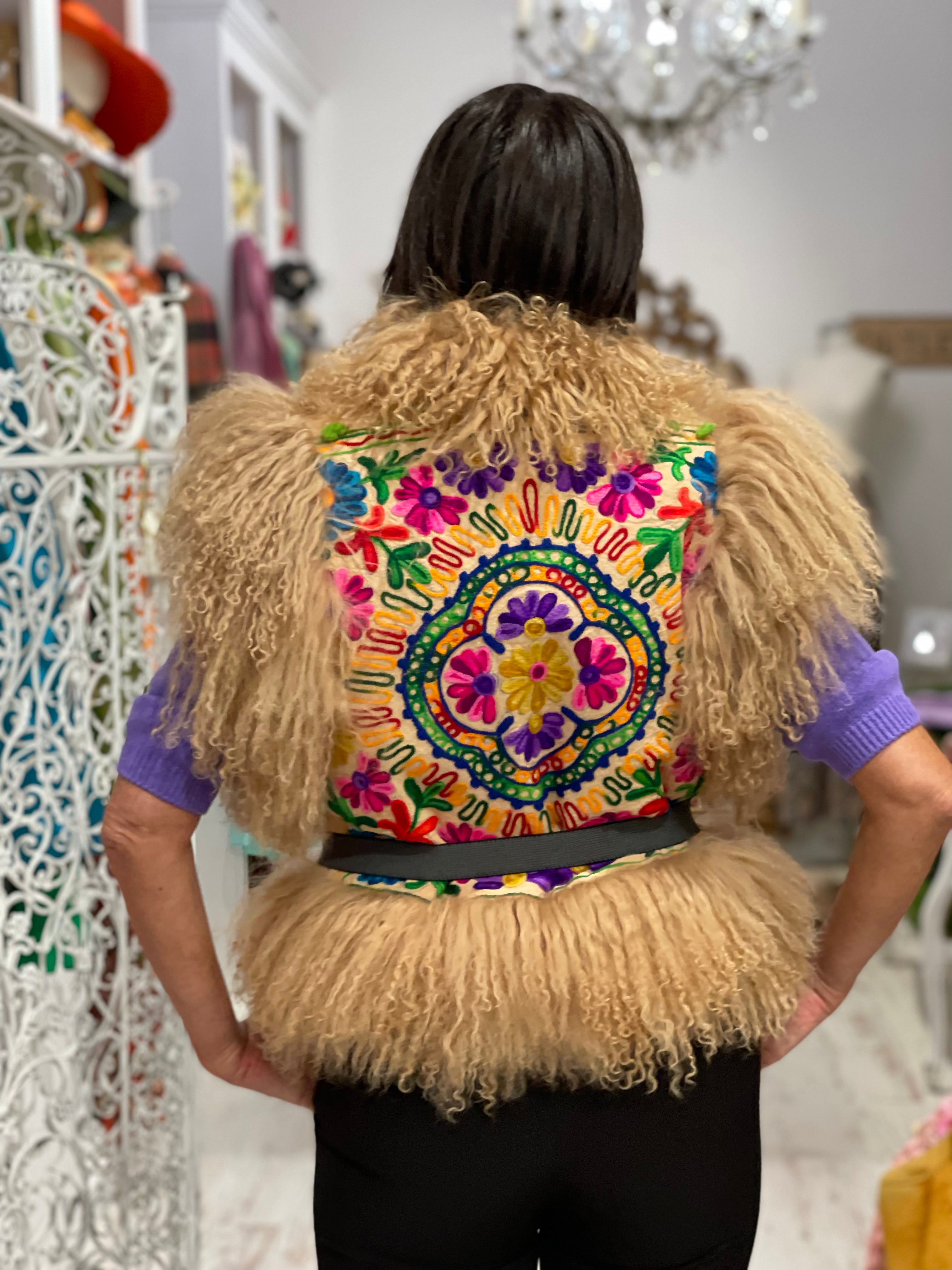 Gilet in mongolia Passion Blanche