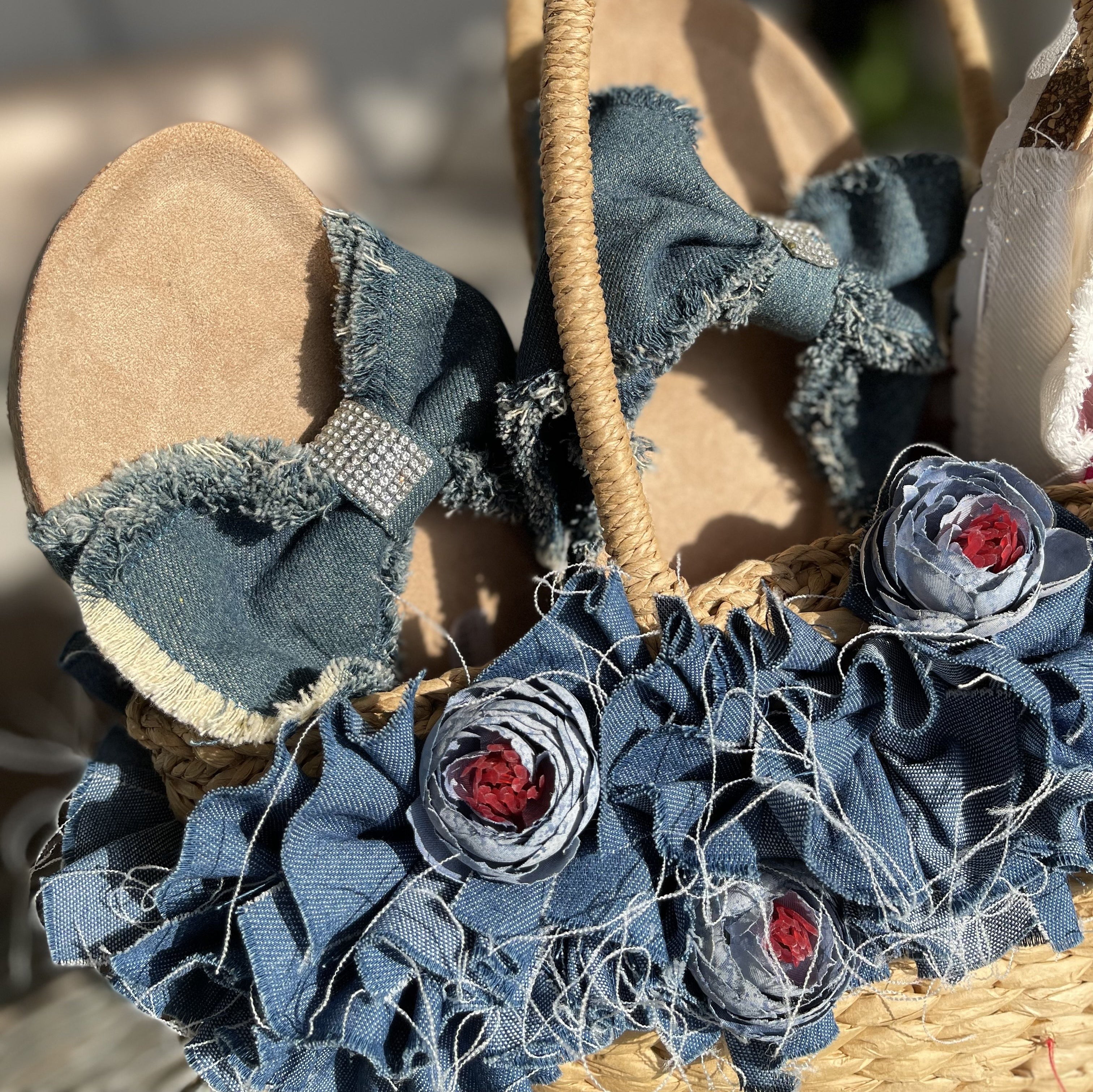 Borsa jeans Pic Nic Amarantissima