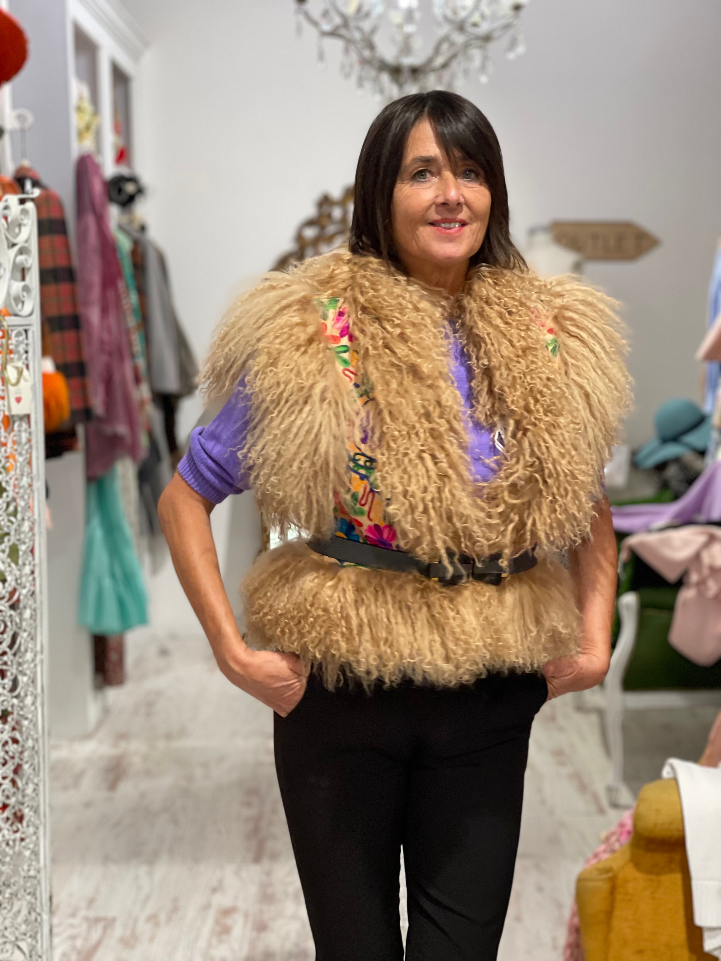 Gilet in mongolia Passion Blanche