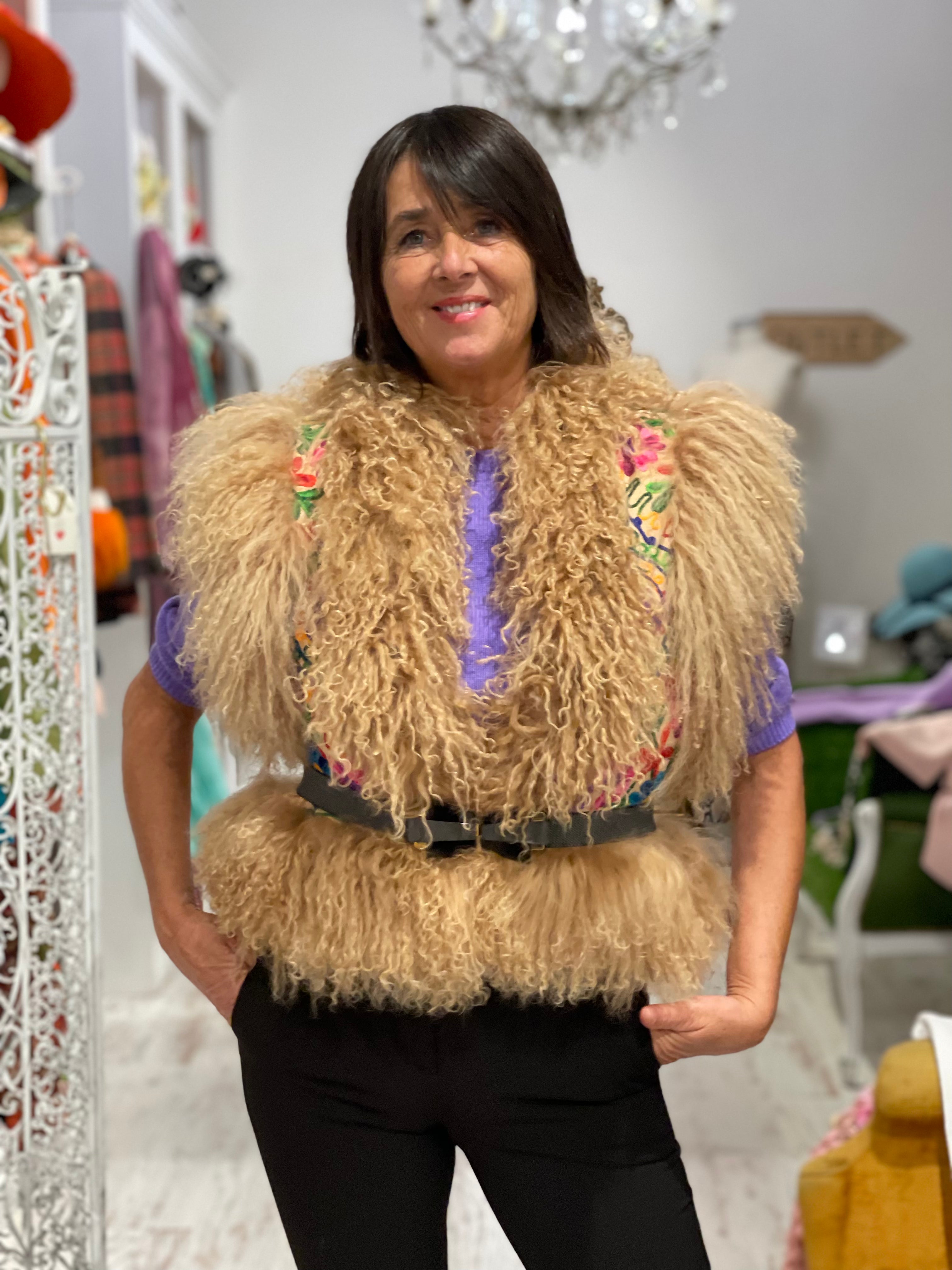 Gilet in mongolia Passion Blanche