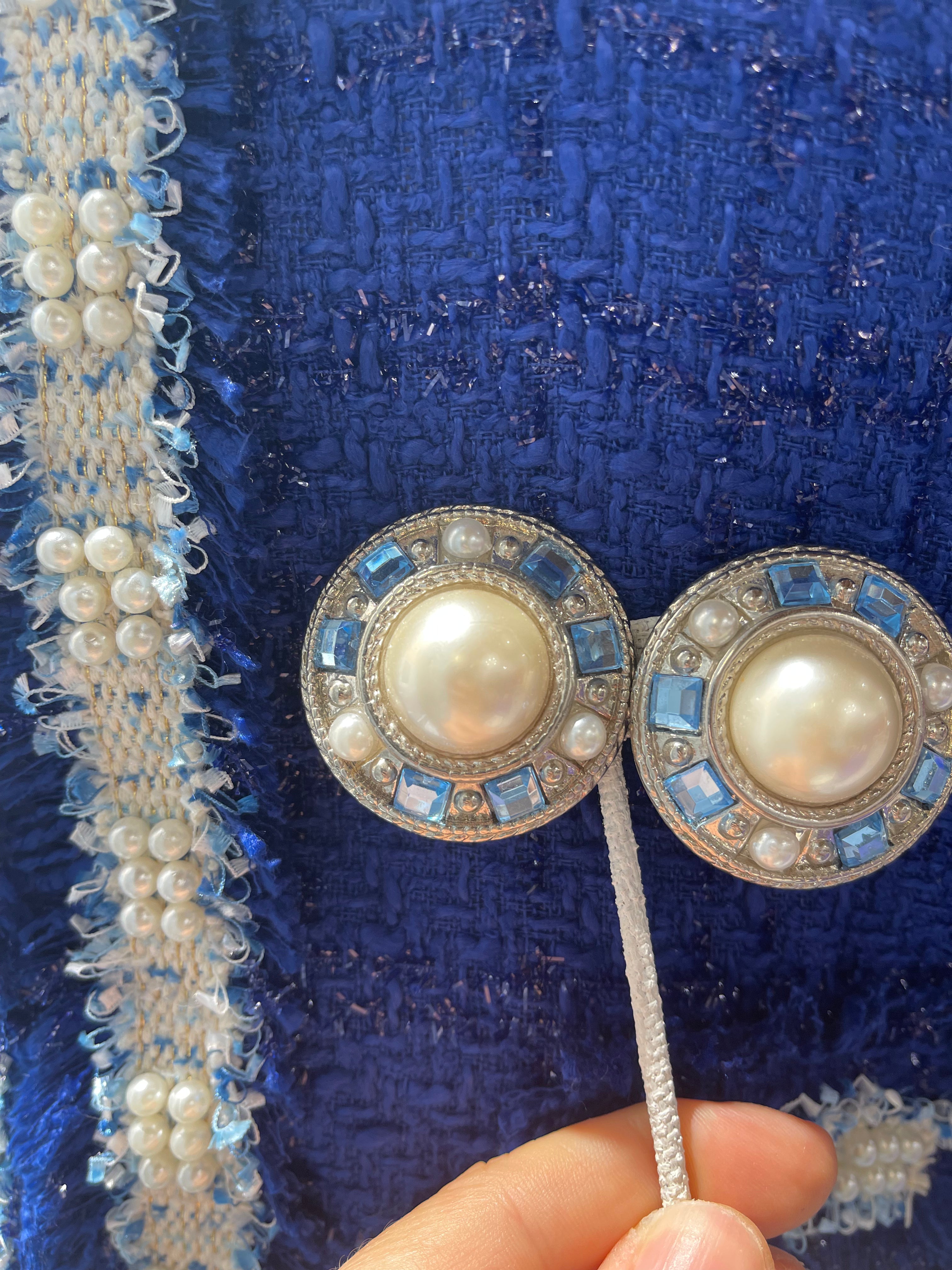 Orecchini perle azzurre