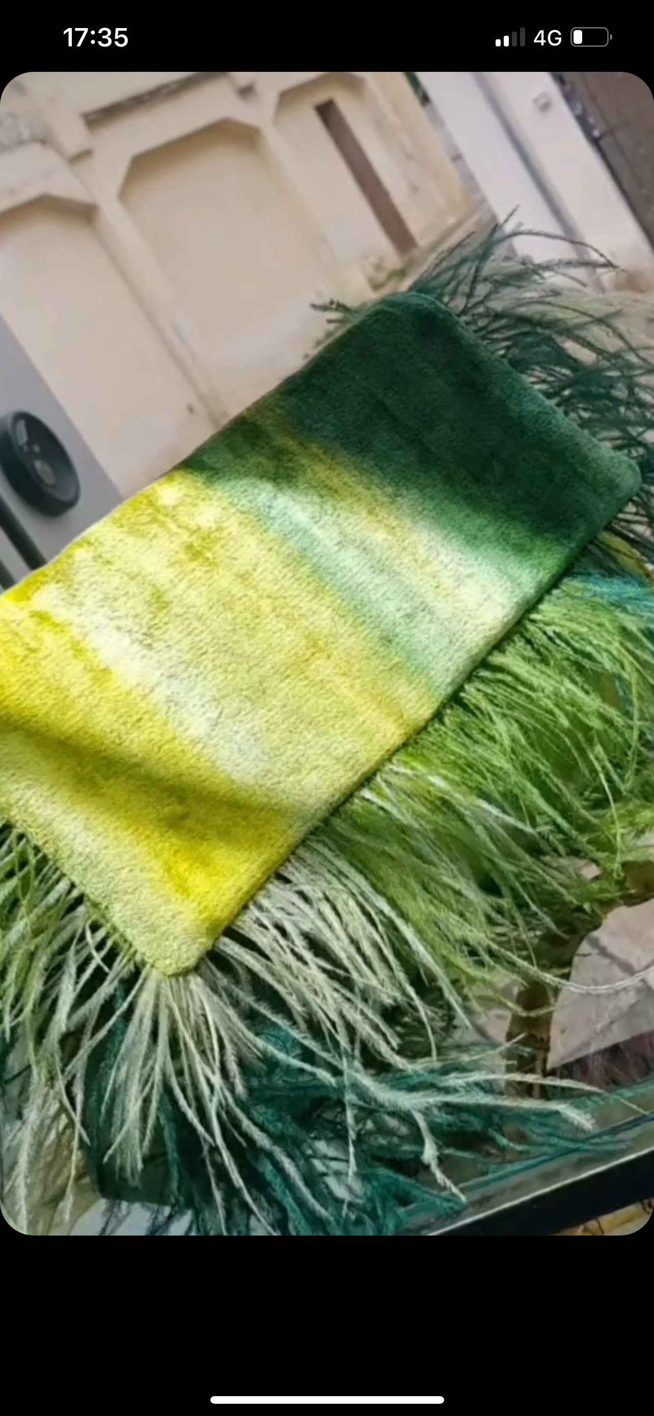 Borsa velvet lime