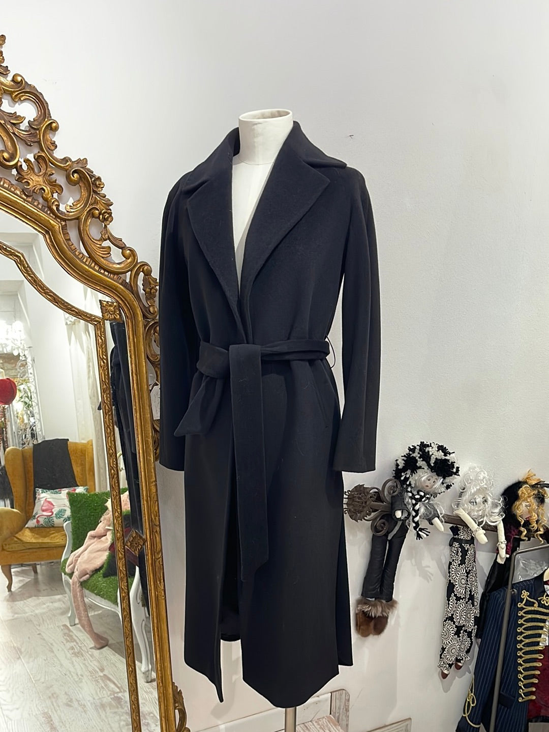 Cappotto lana nero Beatrice