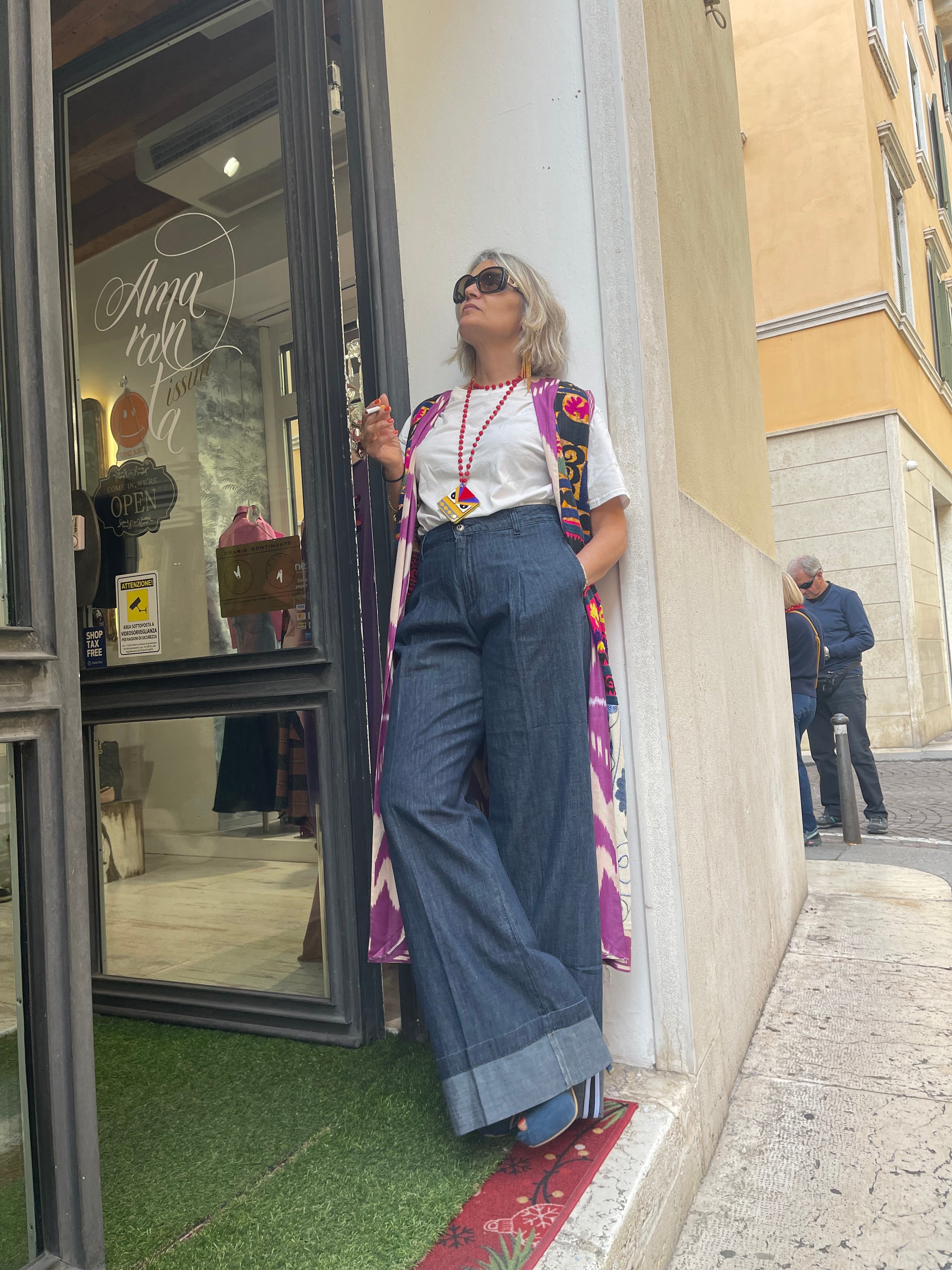 Pantalone Palazzo Denim