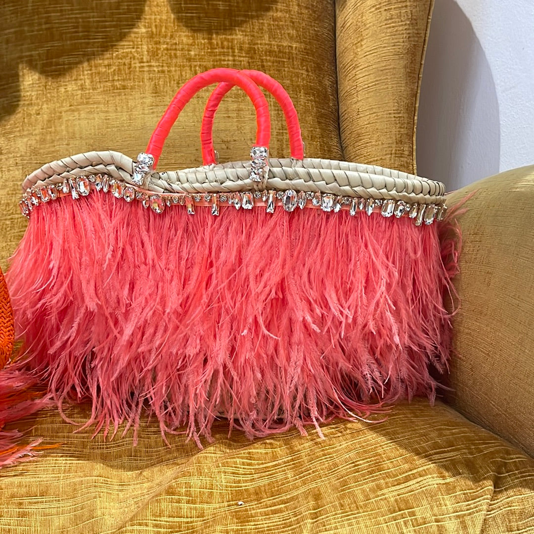 Borsa Piume arancio
