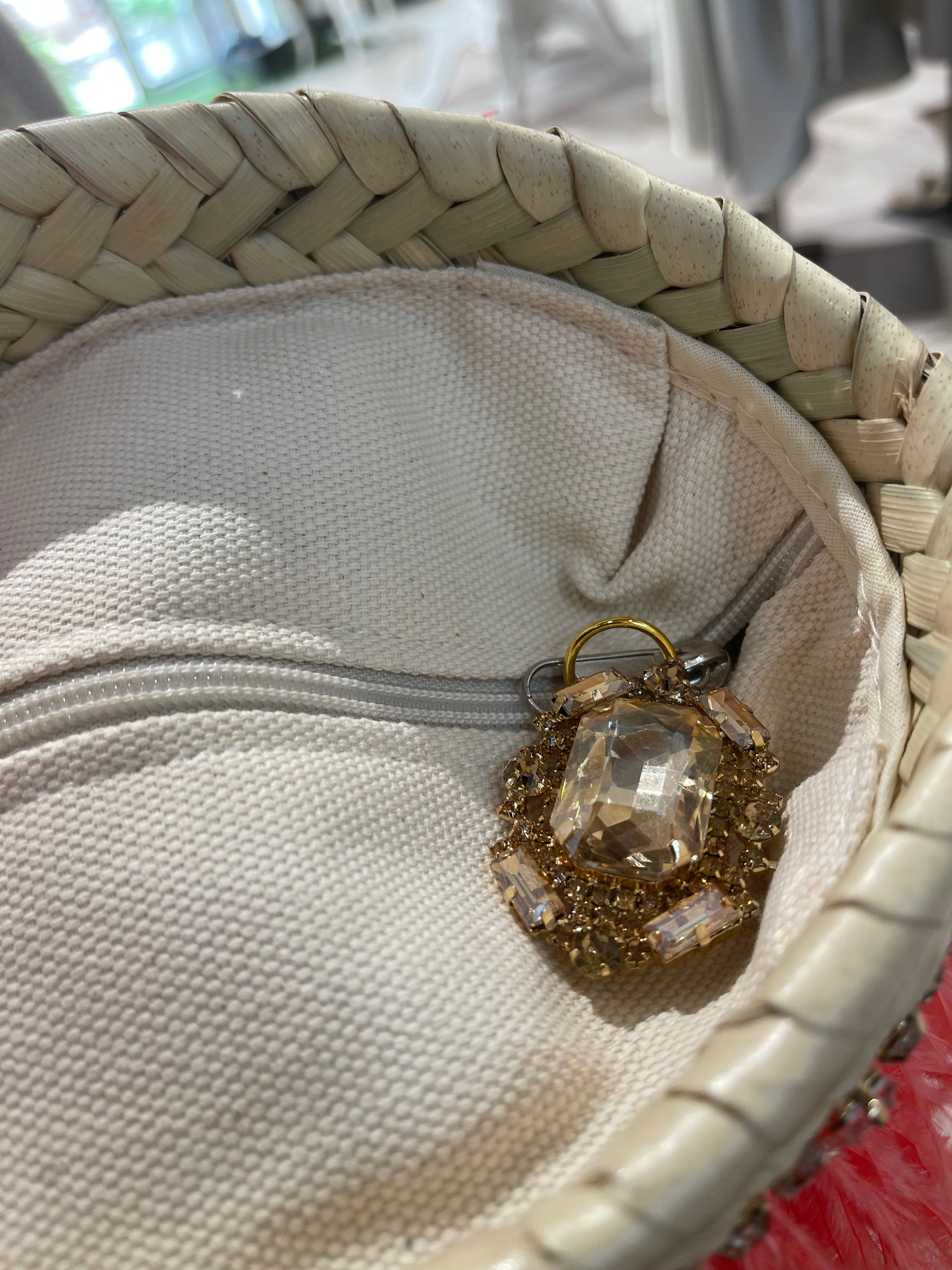 Borsa Piume arancio