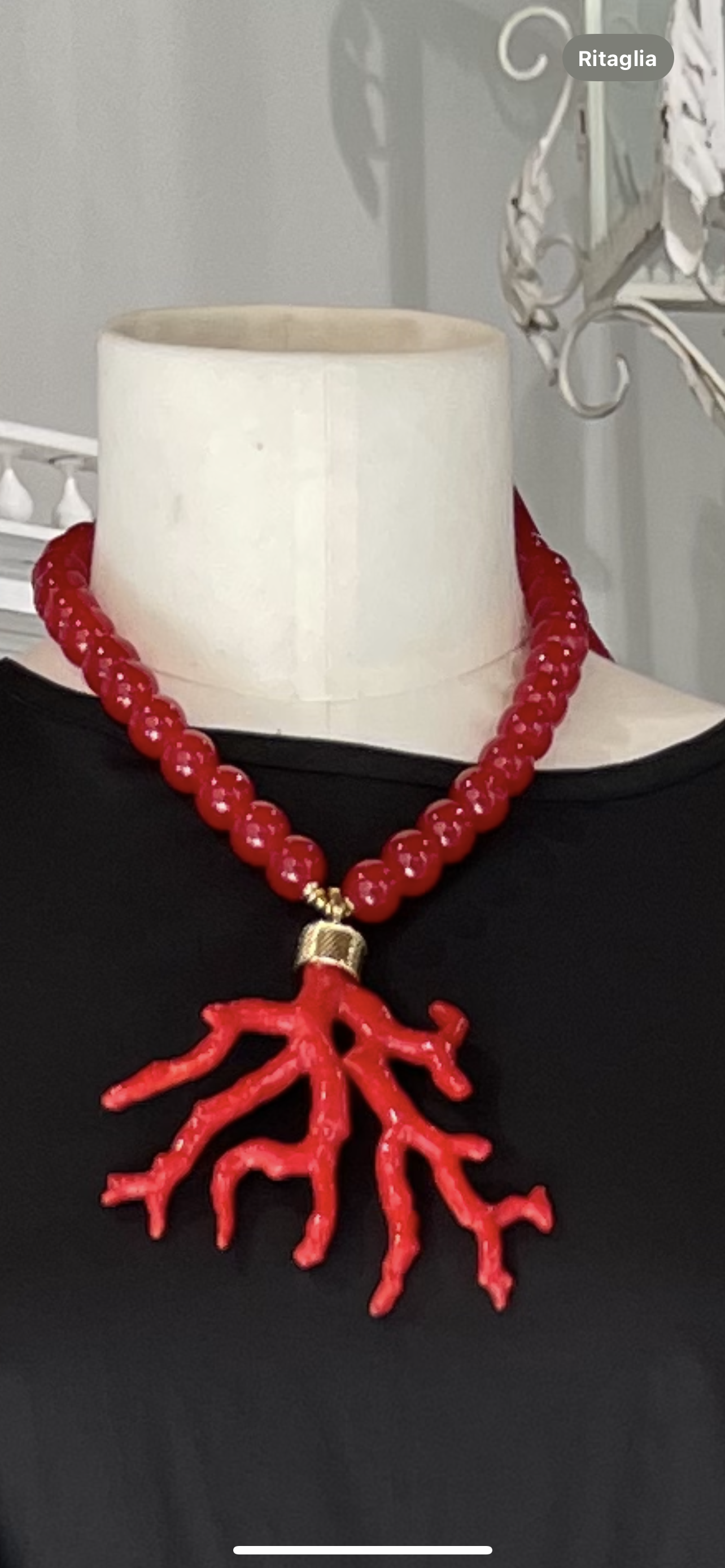 Collana corallo rossa