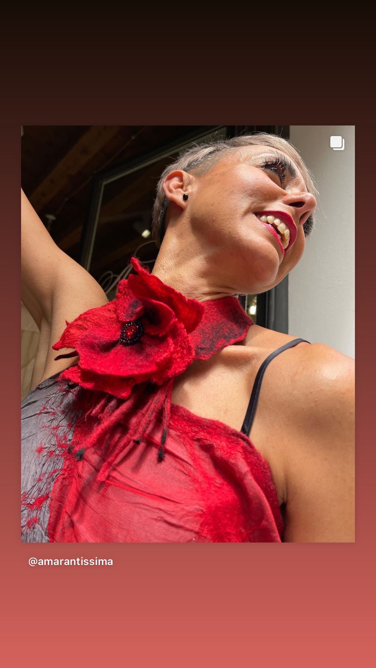 Abito Top rosso