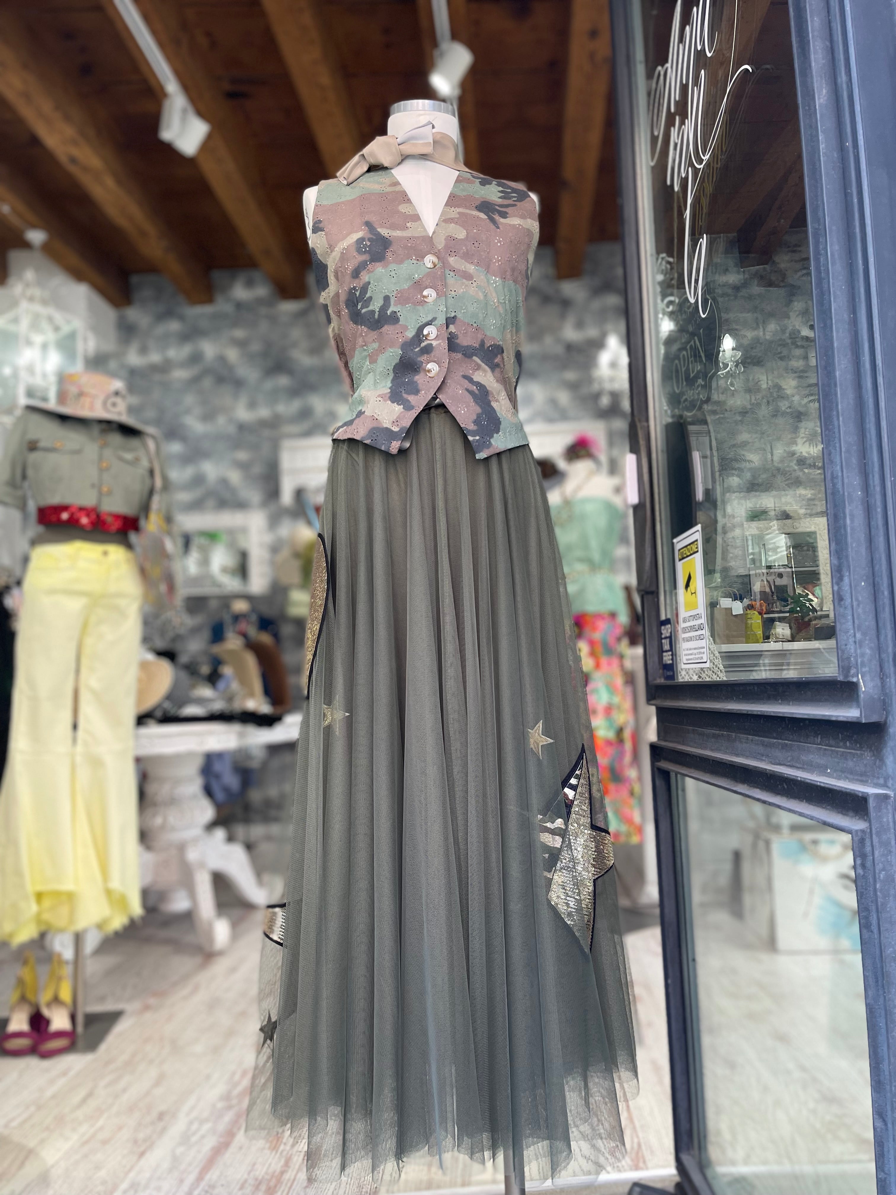 Gonna tulle militare