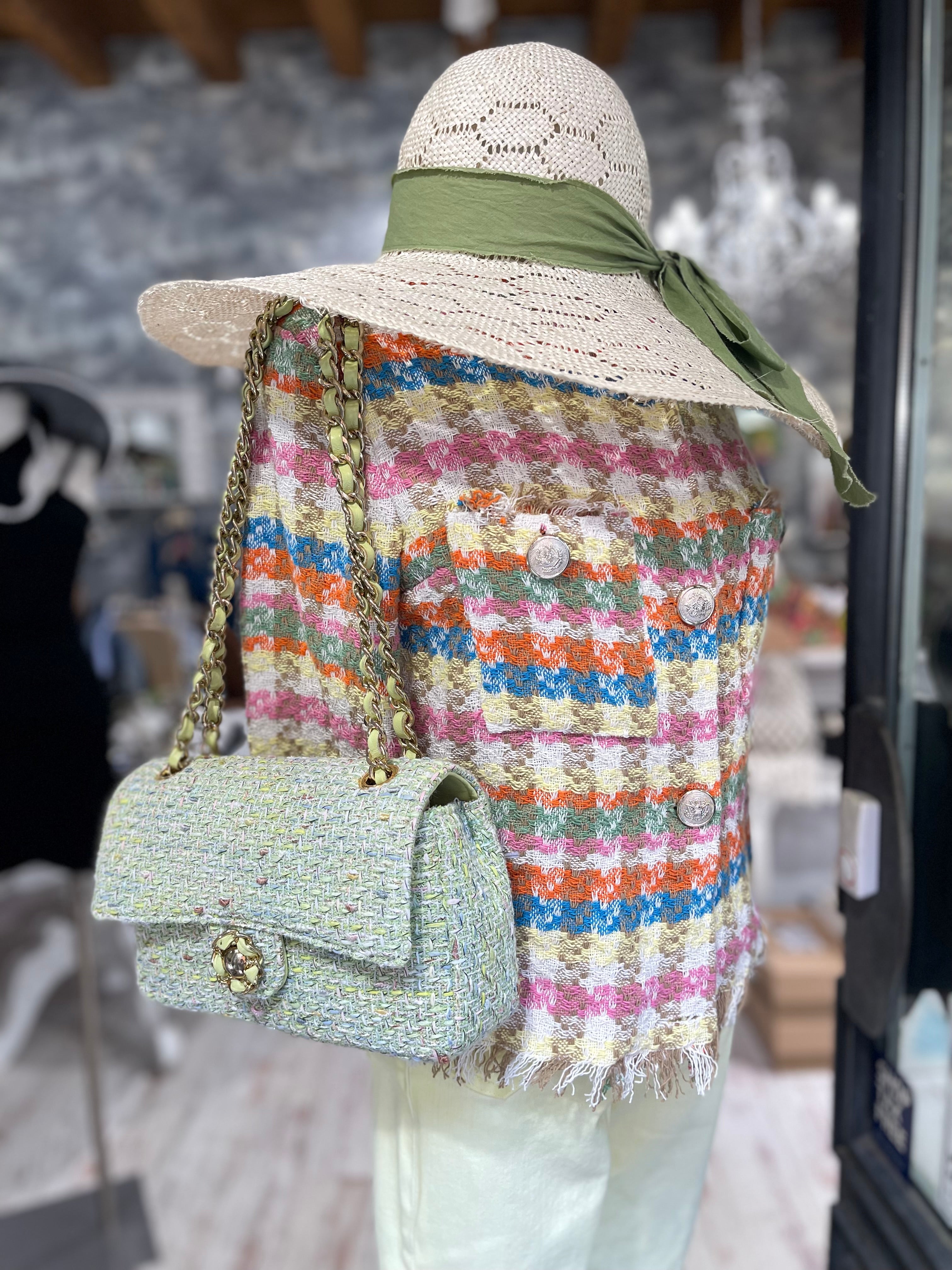 Giacca in tweed multicolor