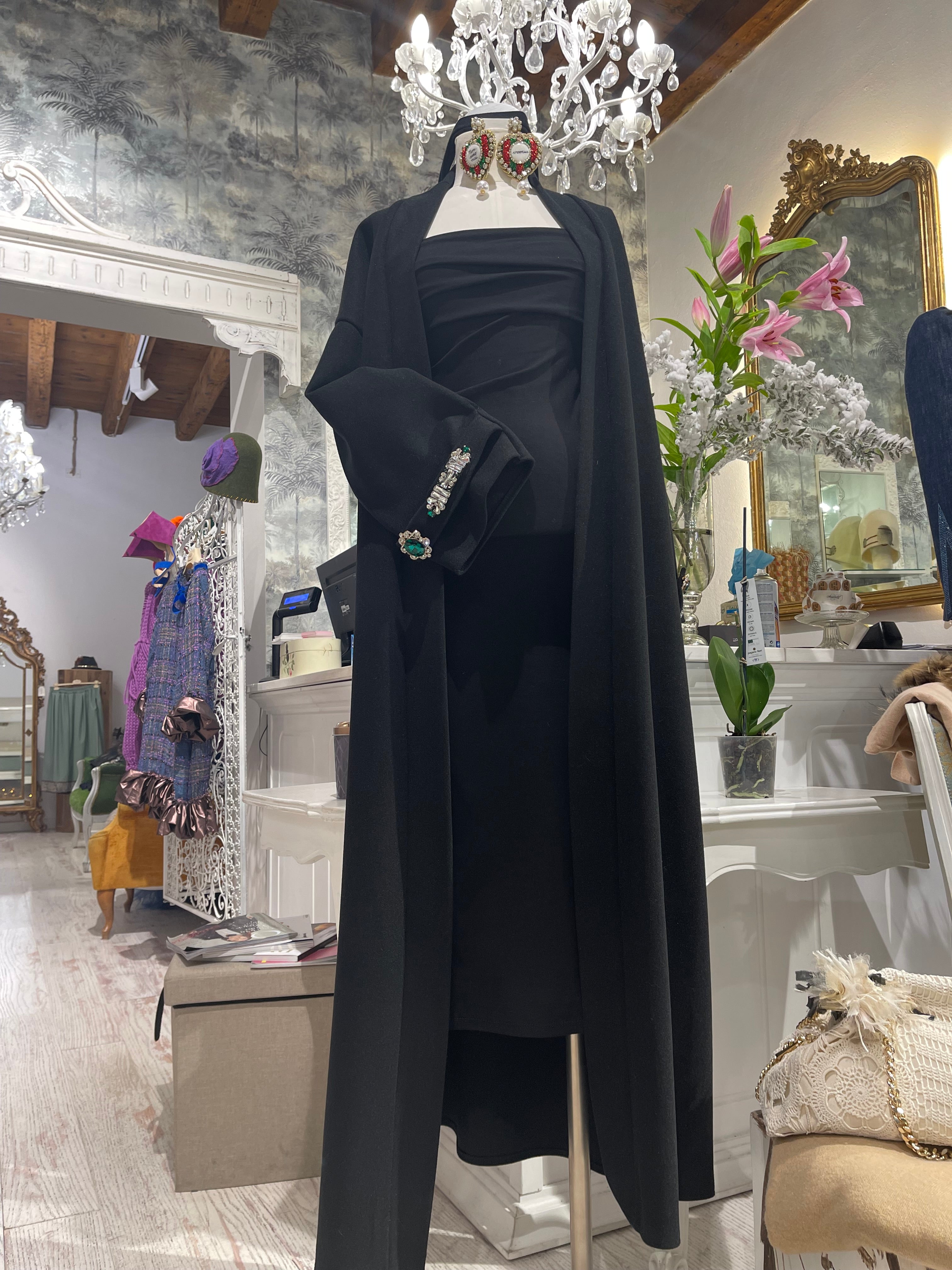 Cappotto vestaglia nero