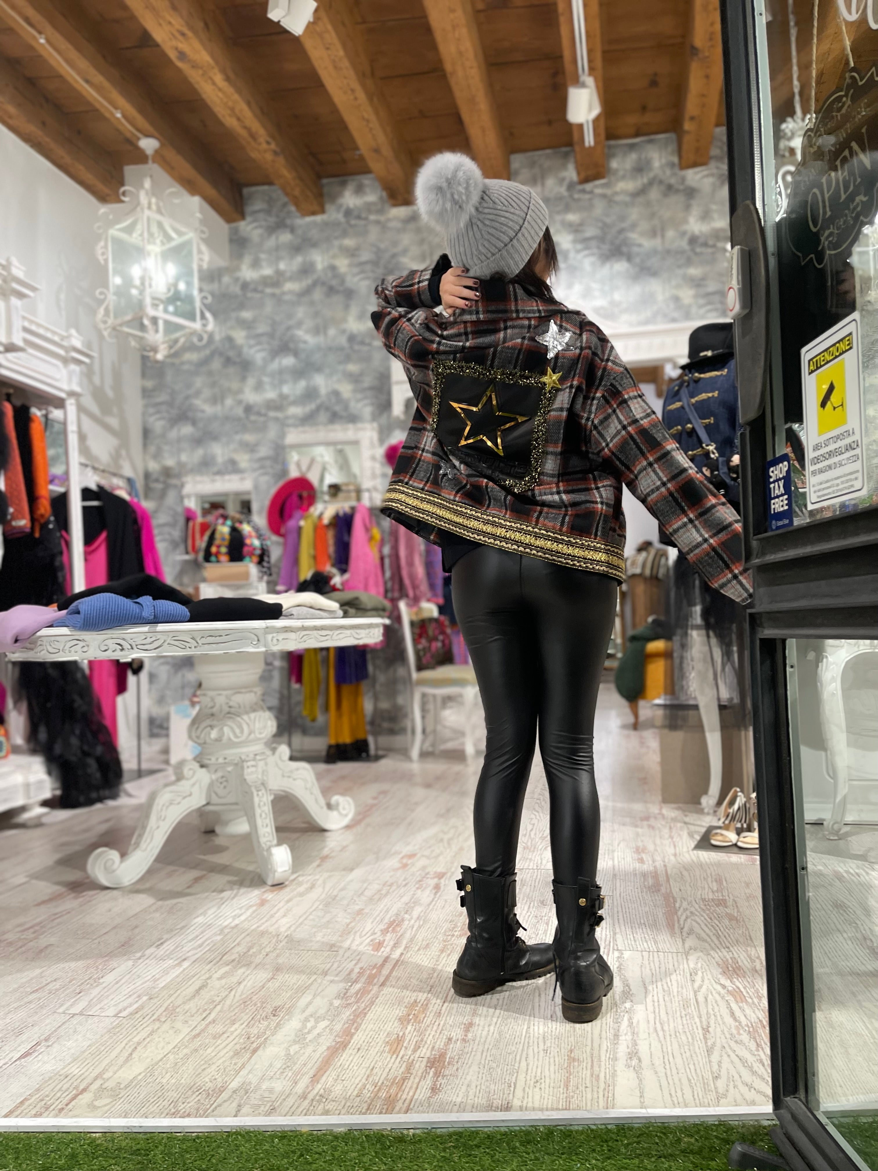 Cappotto corto tartan Absolute Star