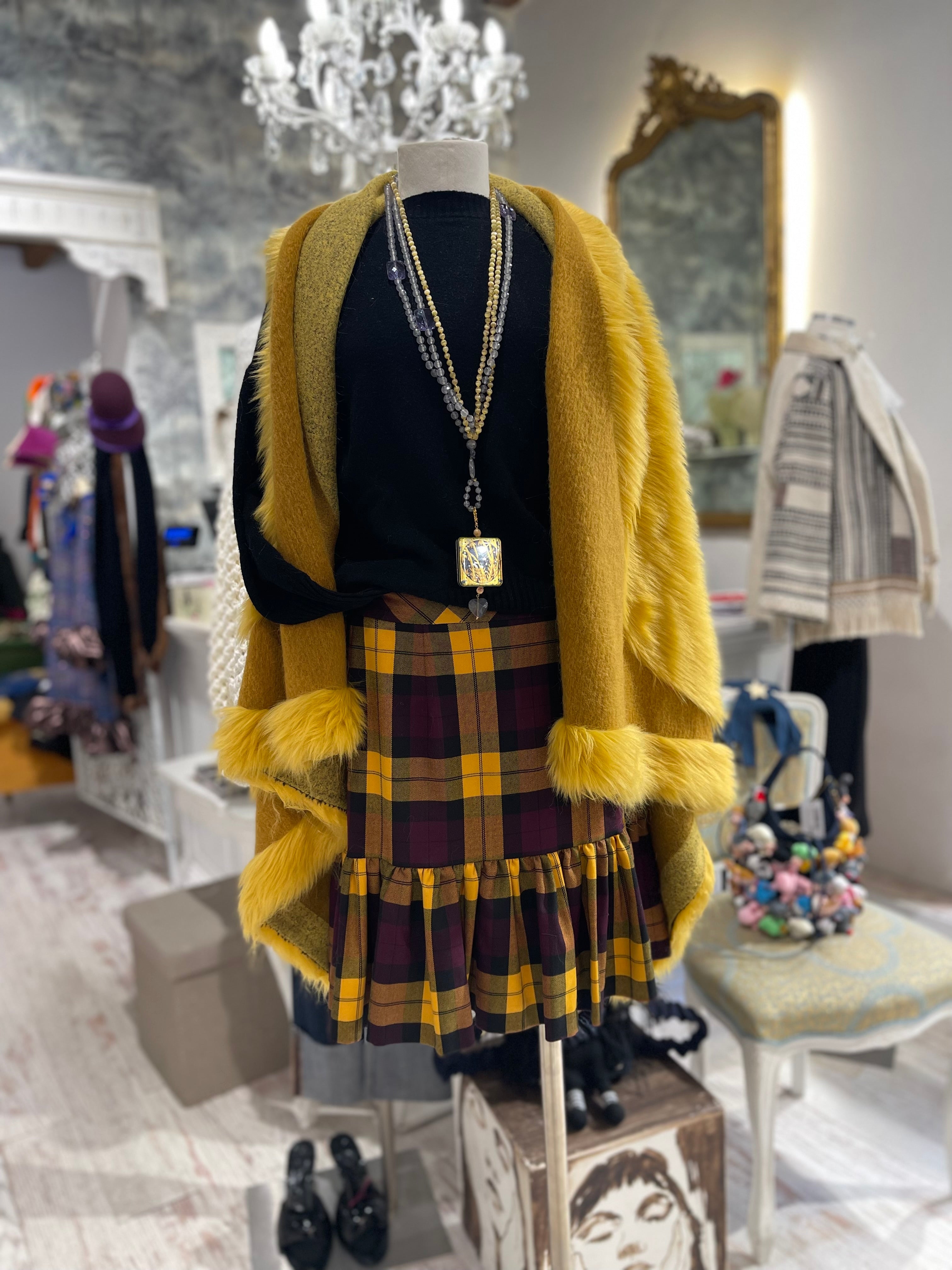 Gilet ecopelliccia Giallo