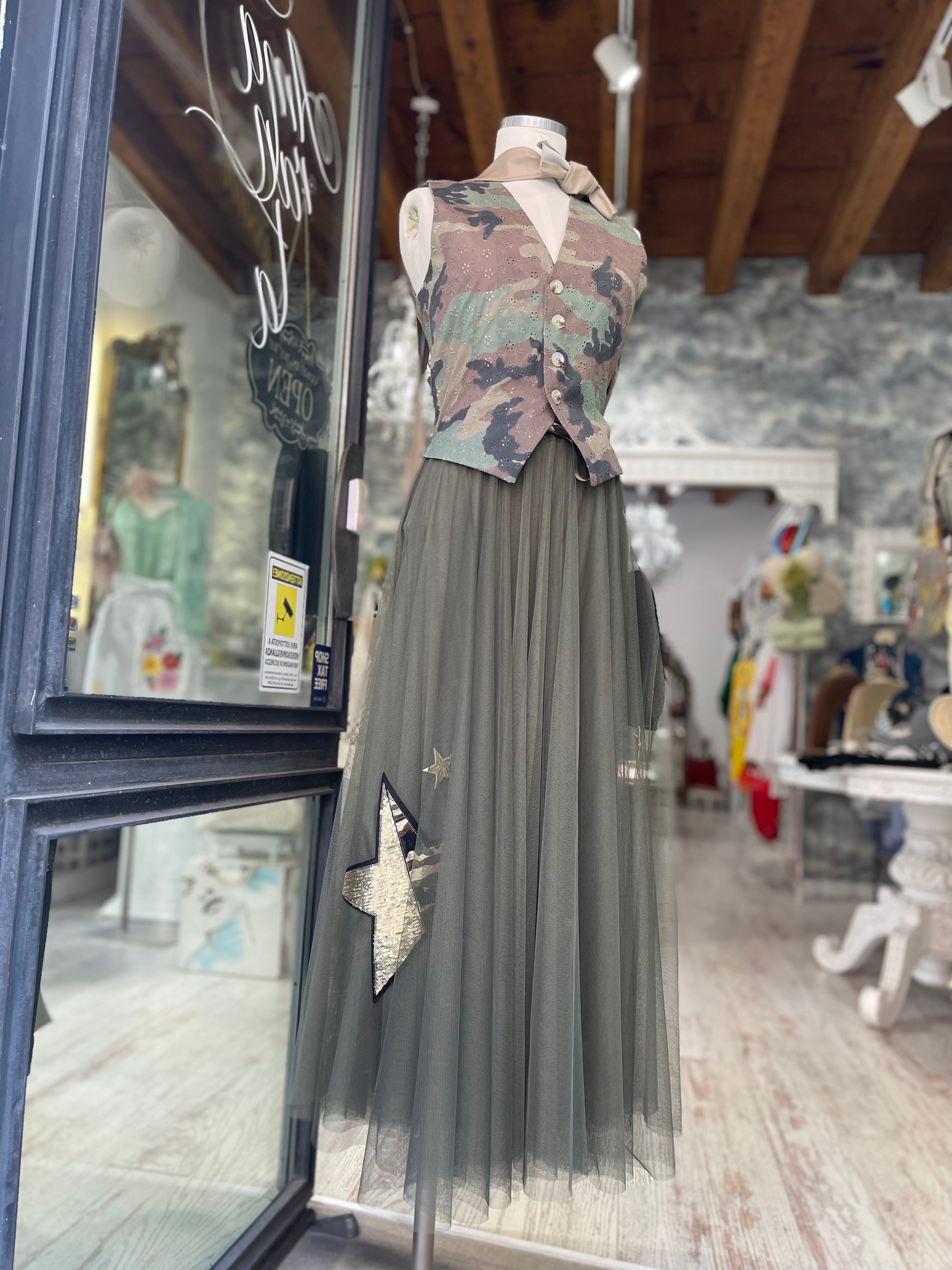 Gonna tulle militare