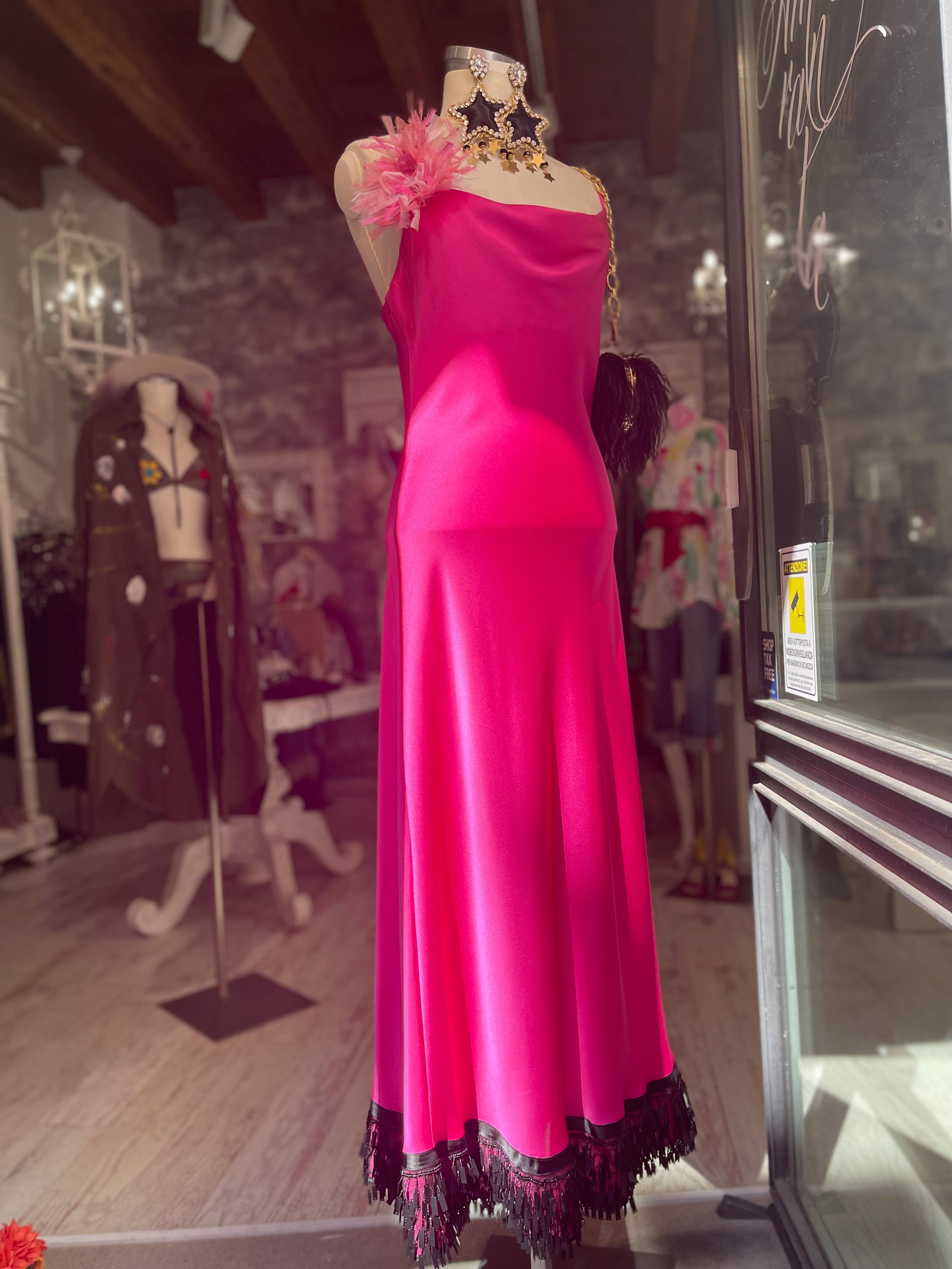 Abito Sottoveste Fuxia