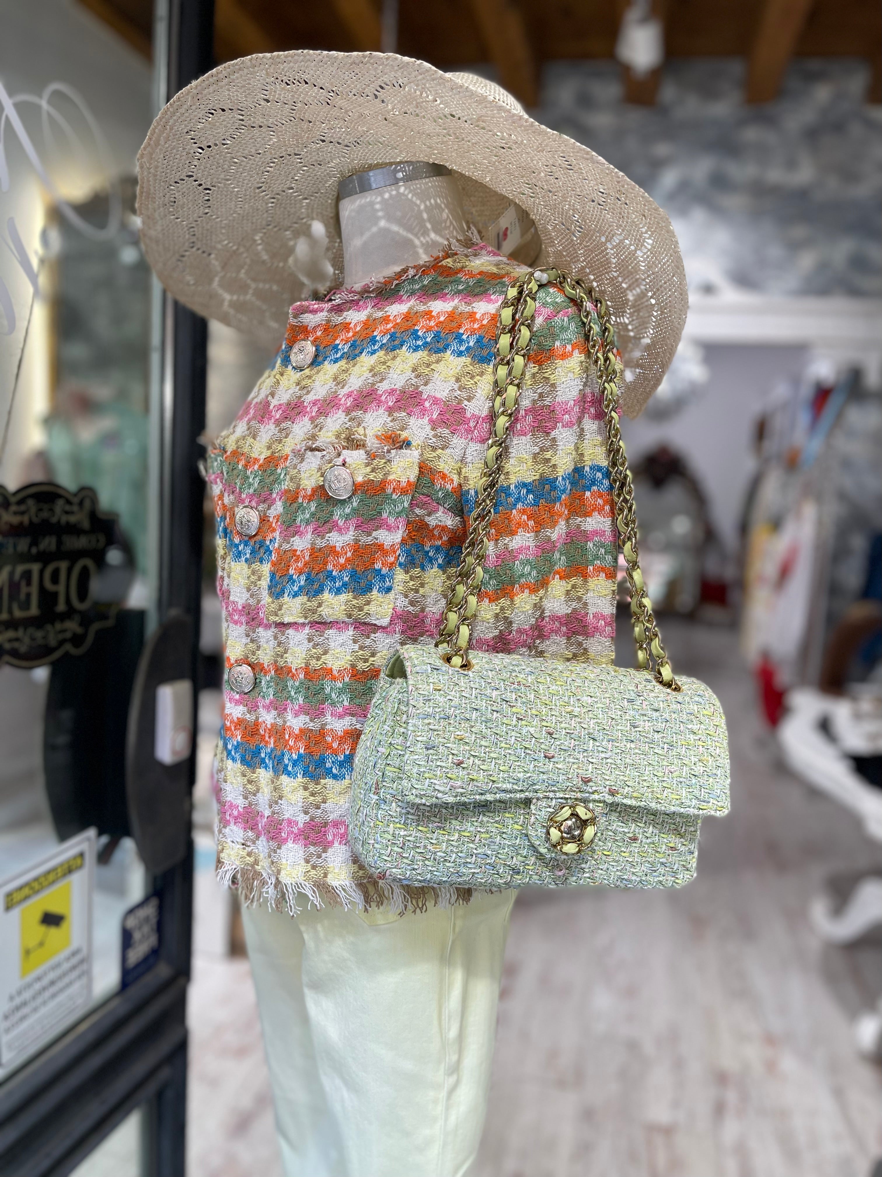 Giacca in tweed multicolor