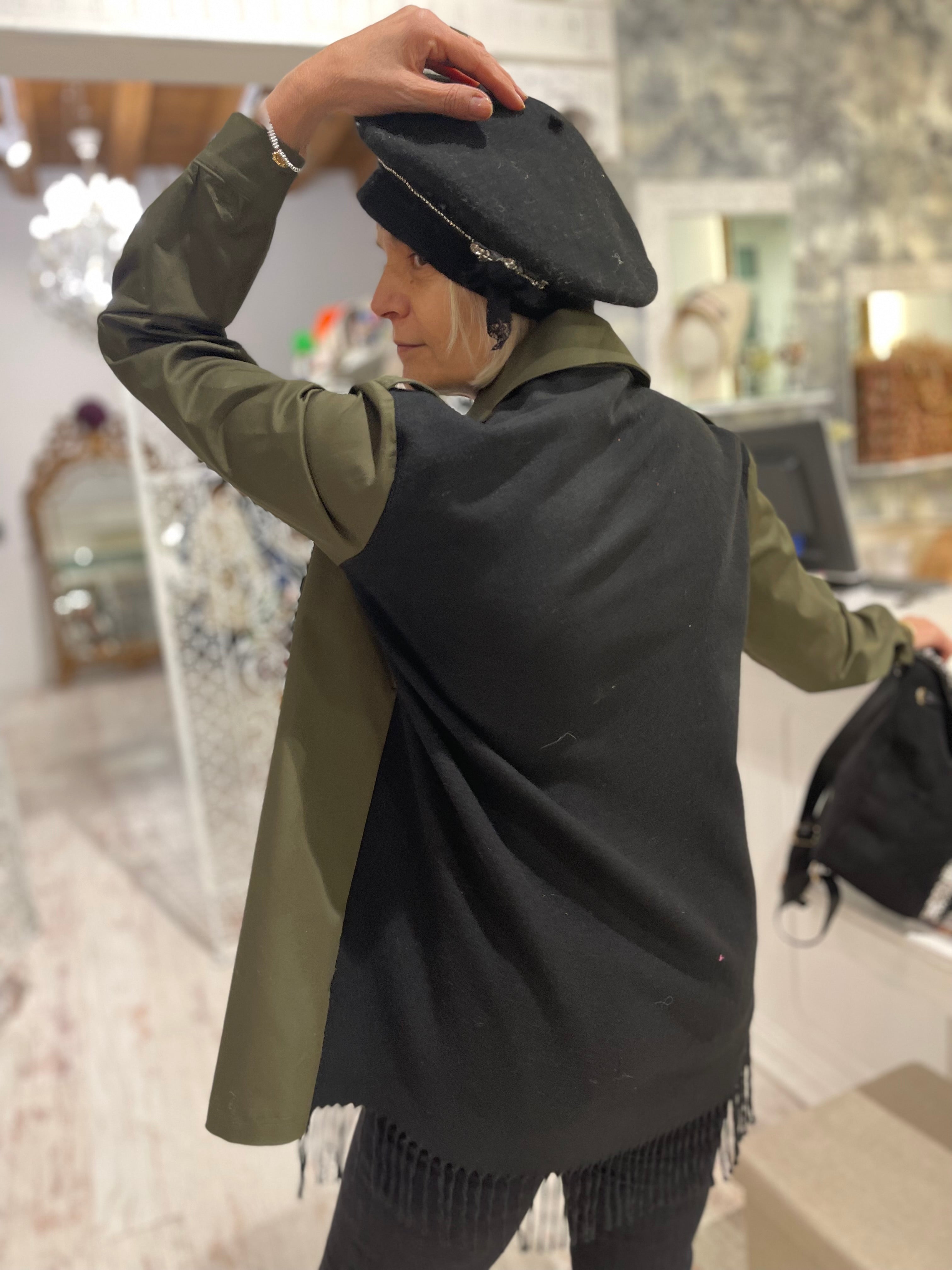 Basco nero pizzo