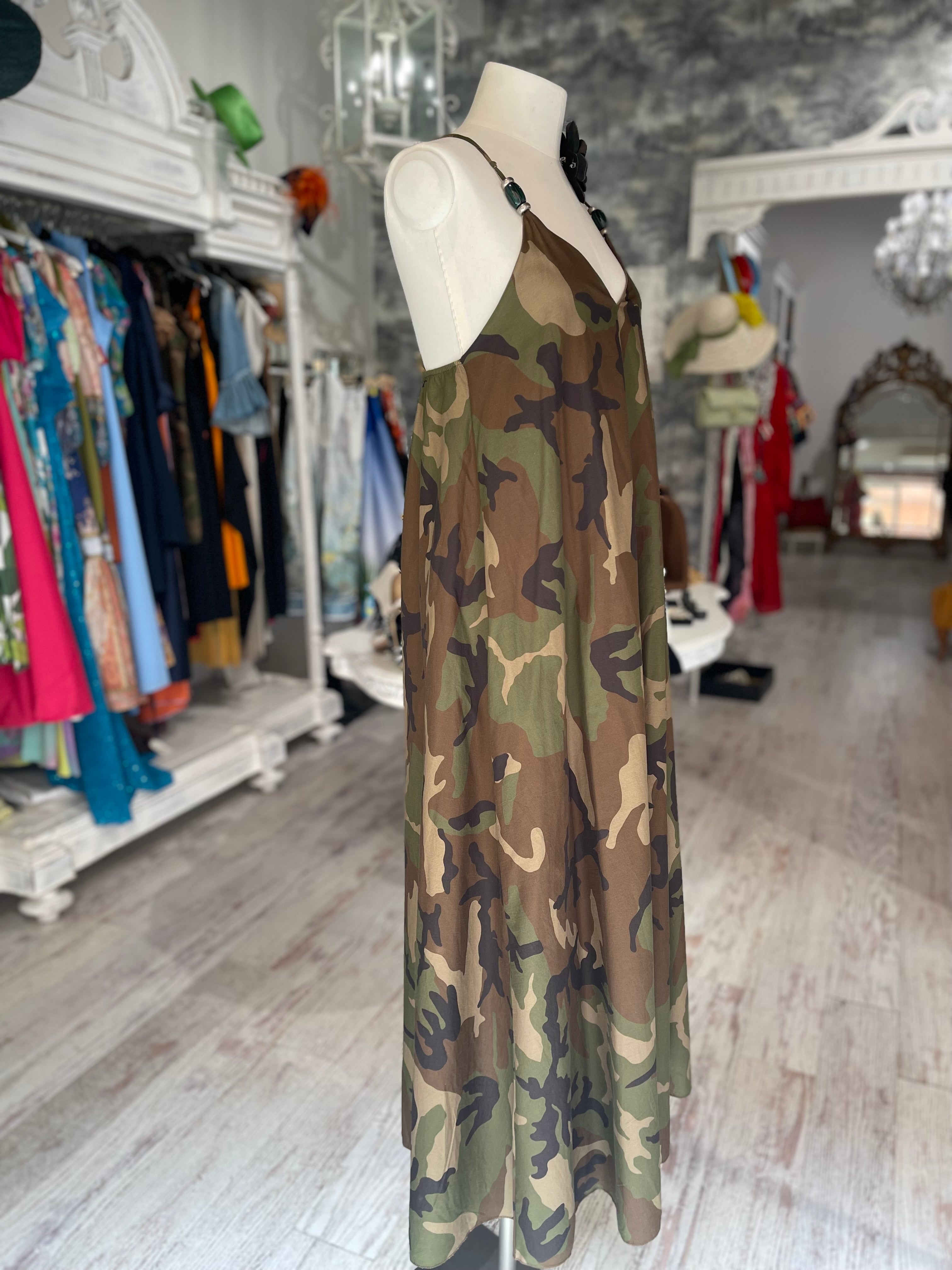 Abito lungo Camouflage