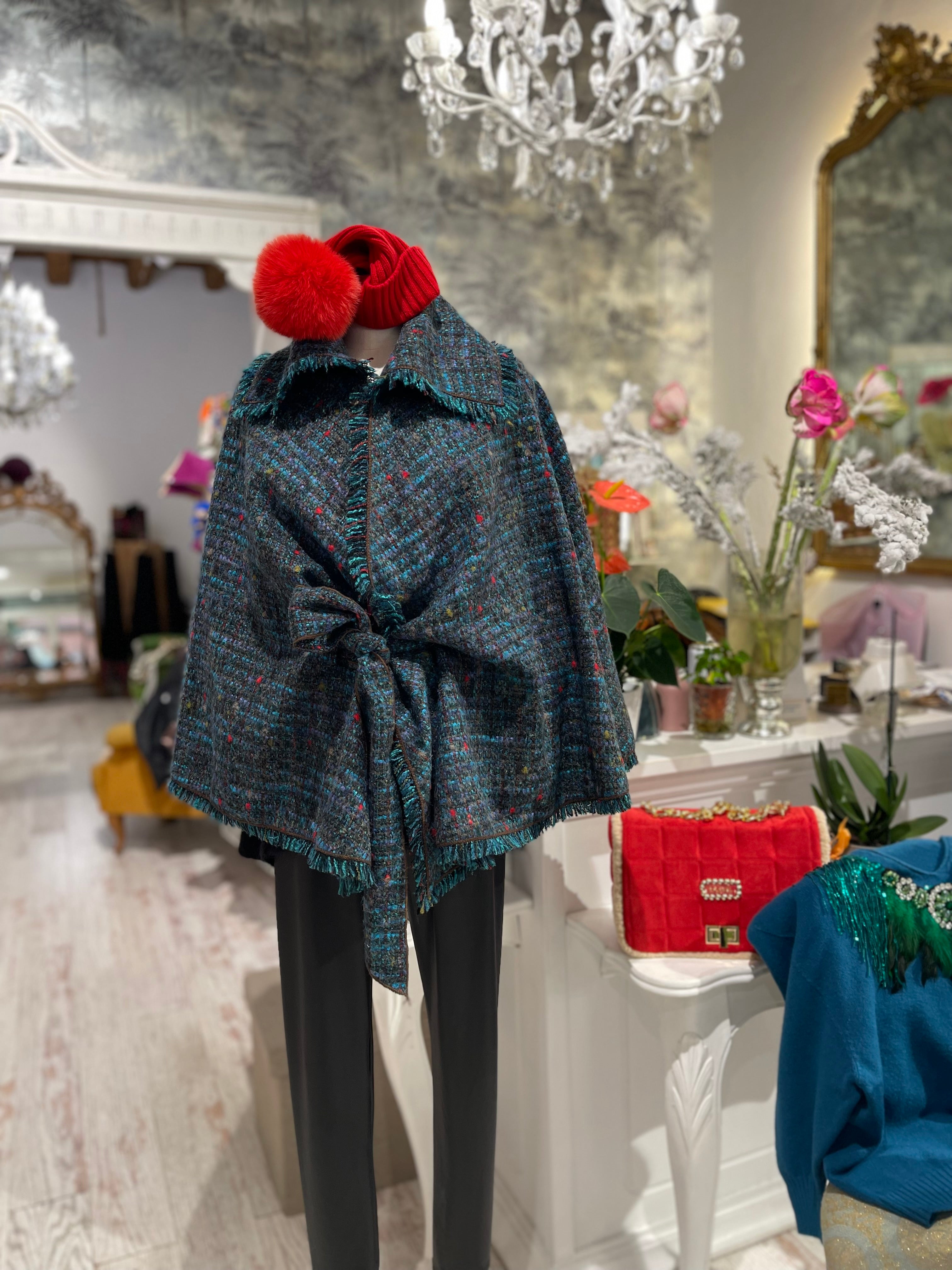 Mantella in tweed Ottanio