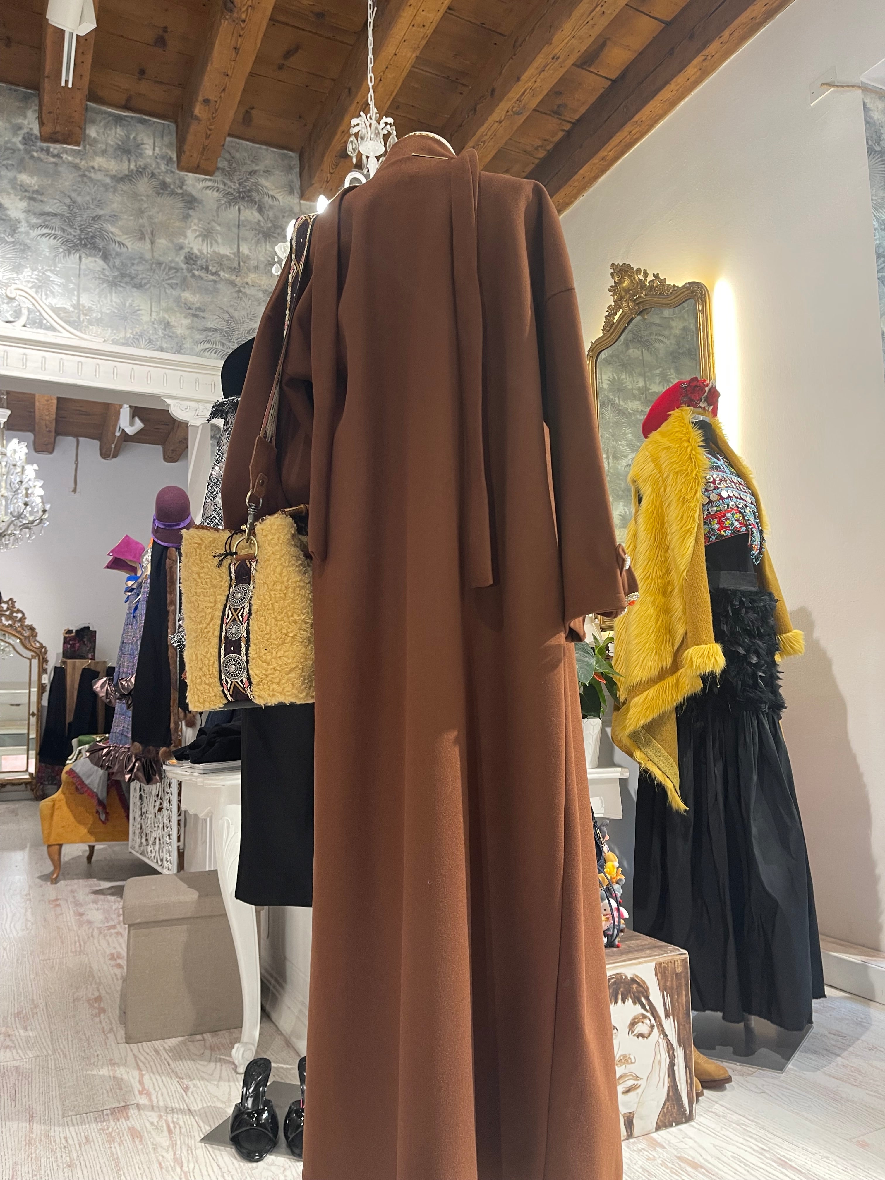 Cappotto Boho Marrone