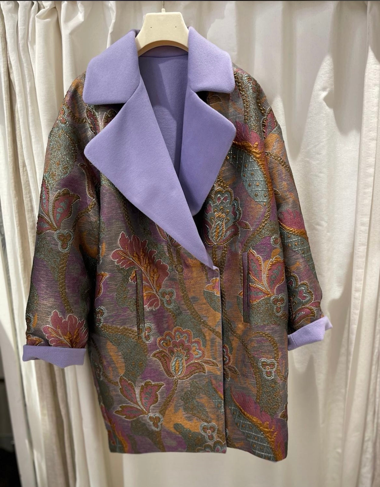 Cappotto Double Lilla