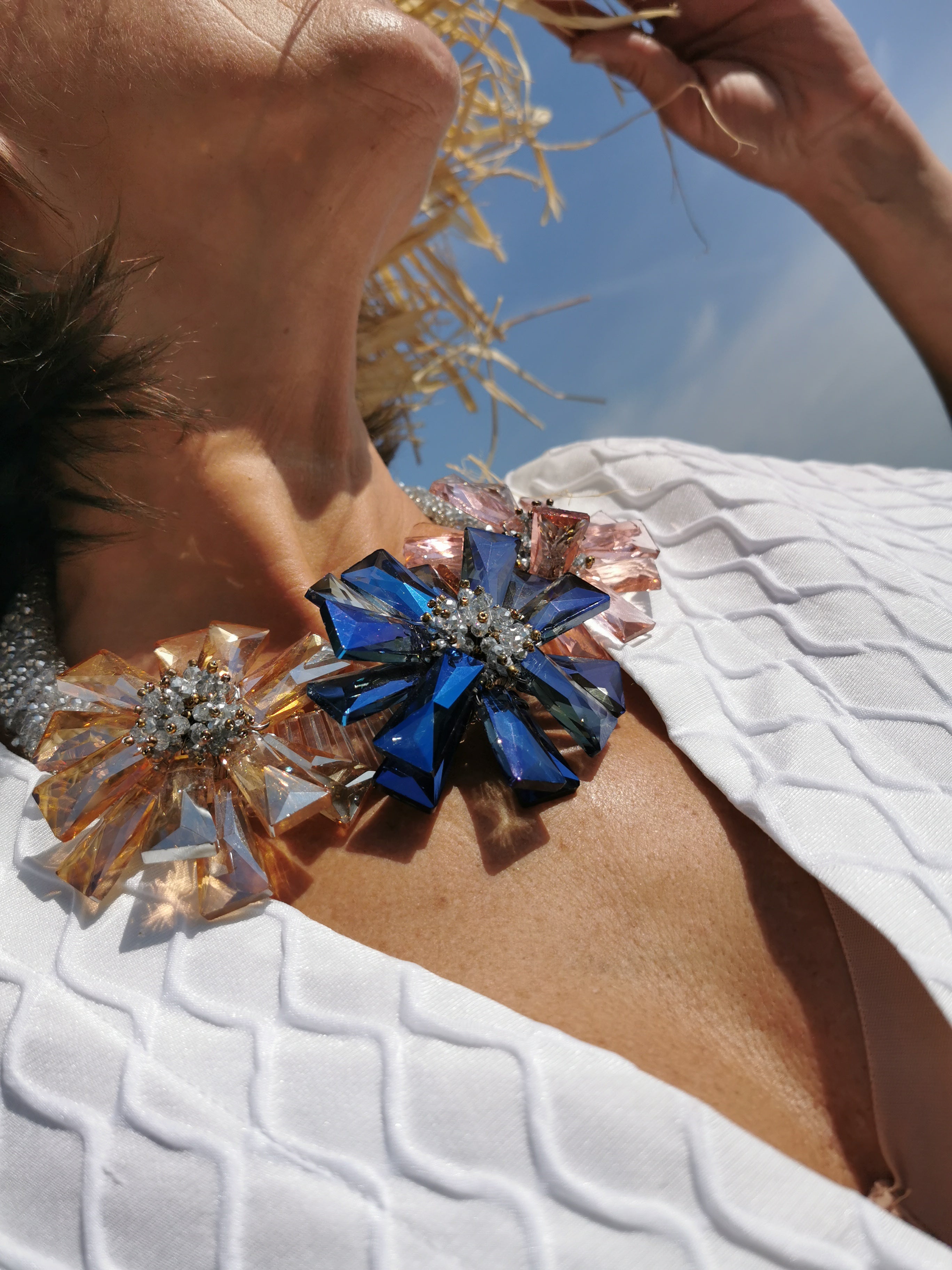 Collana Fiori di Cristallo