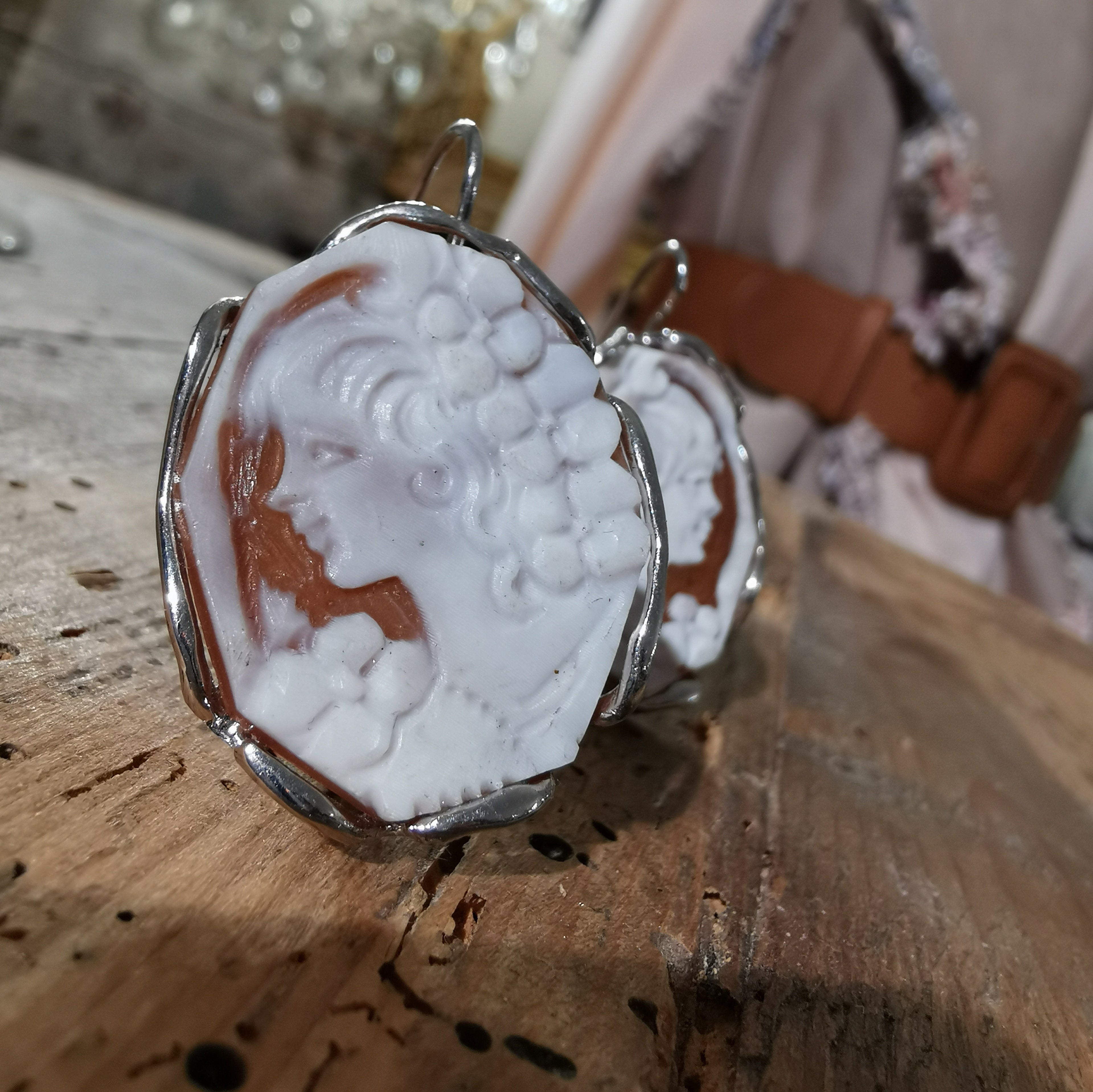 Orecchini Cameo e Argento