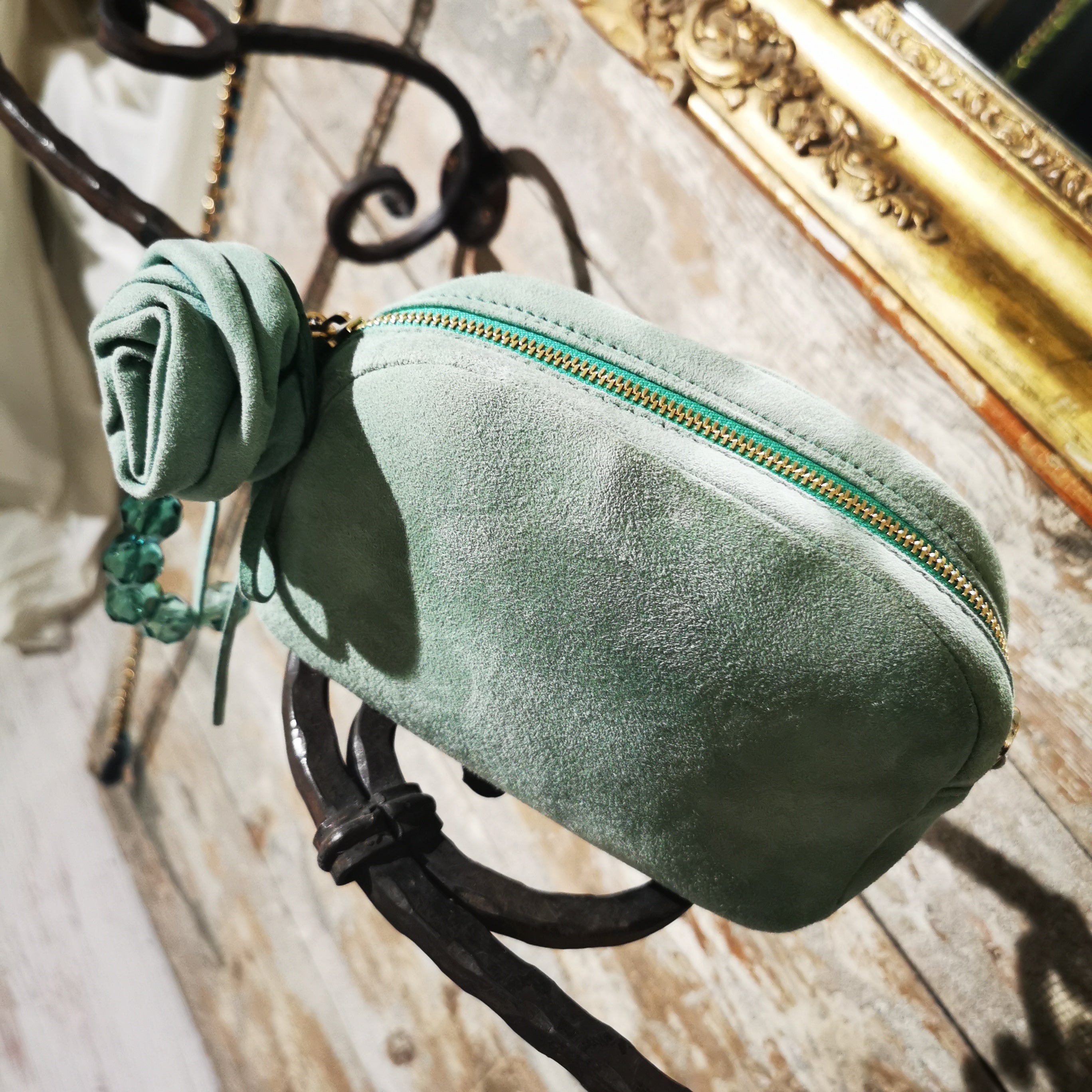 Borsa Pochette Verde Menta