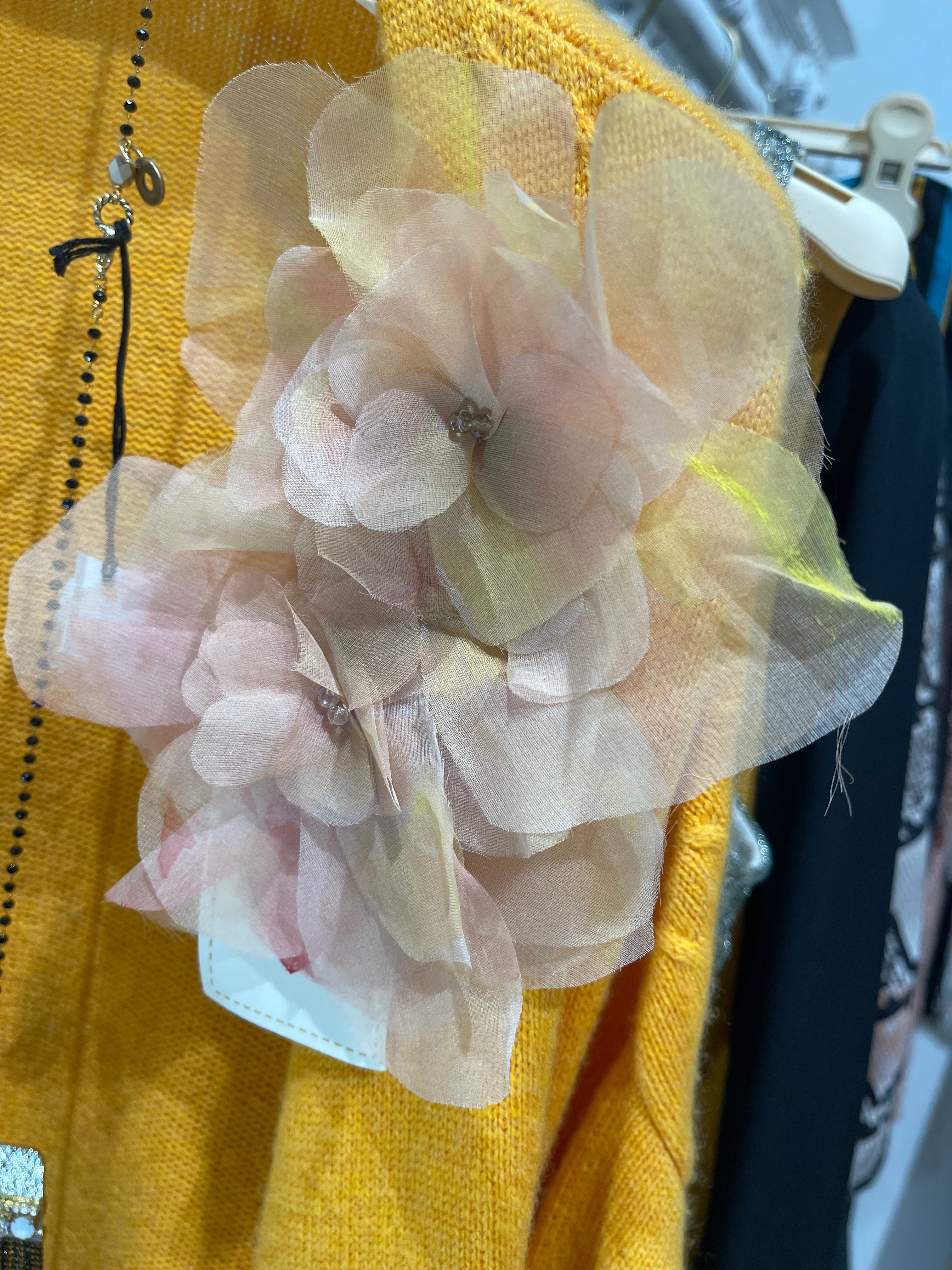 Spilla fiore organza