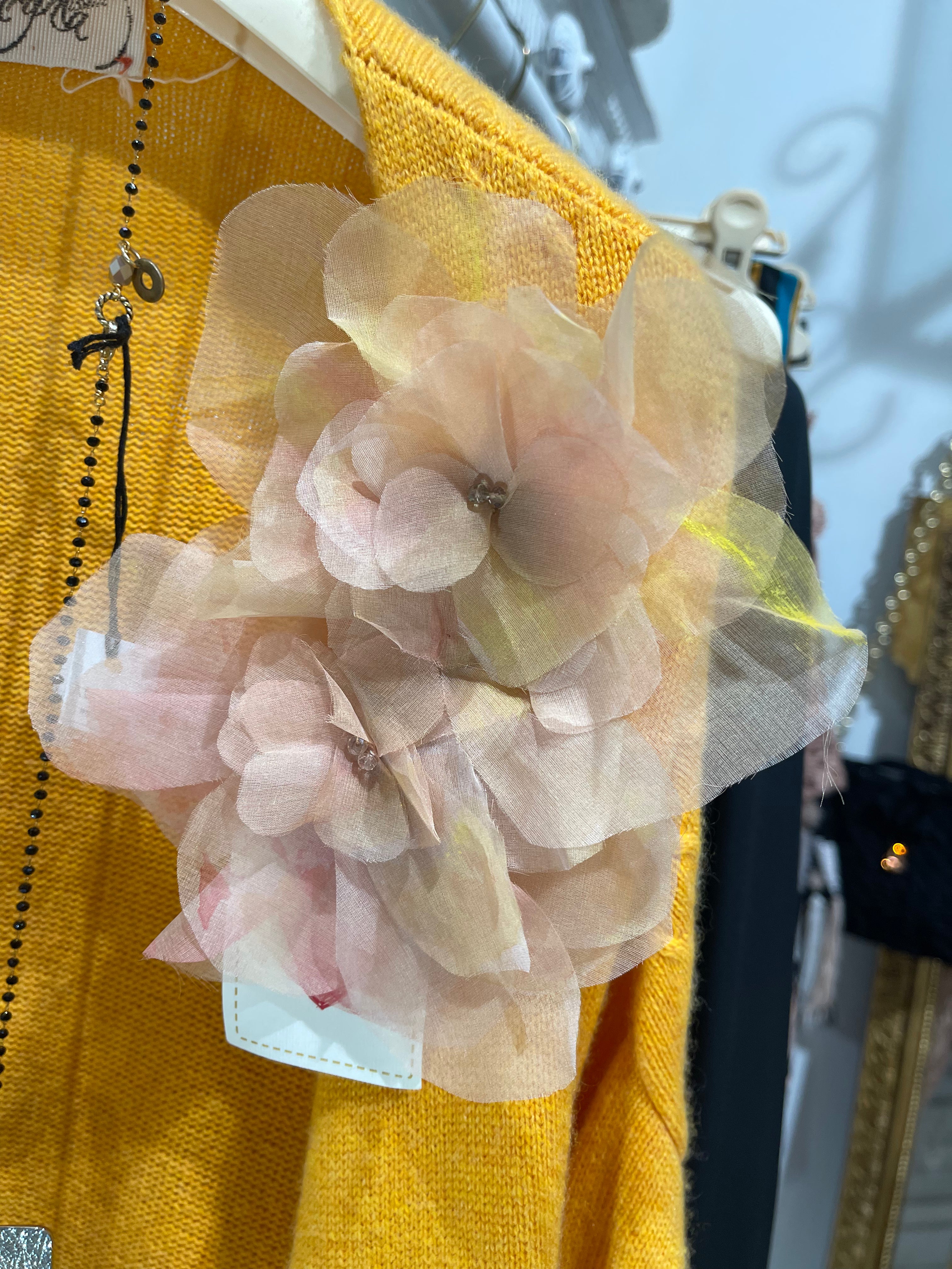 Spilla fiore organza