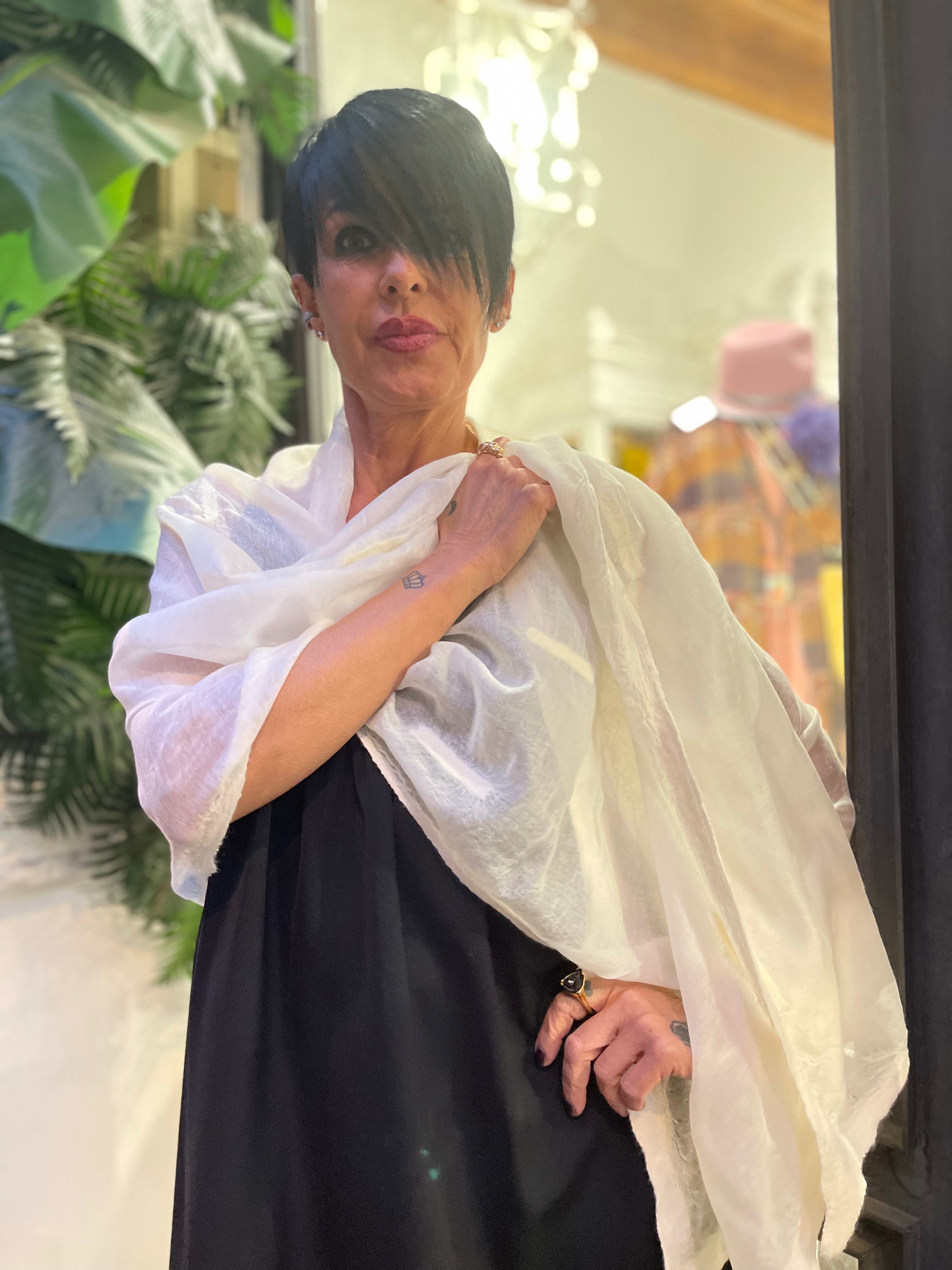 Stola bianca