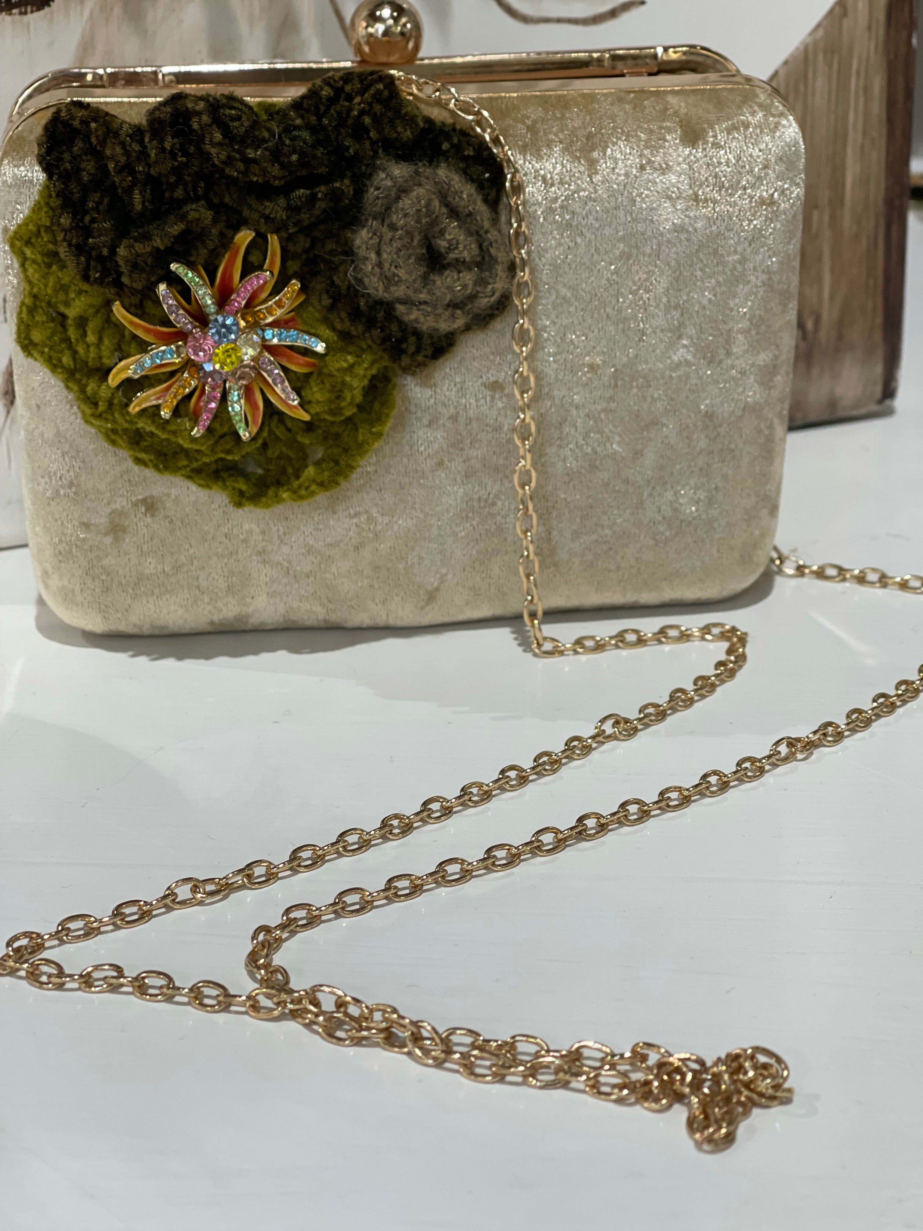 Borsa Clutch in velluto