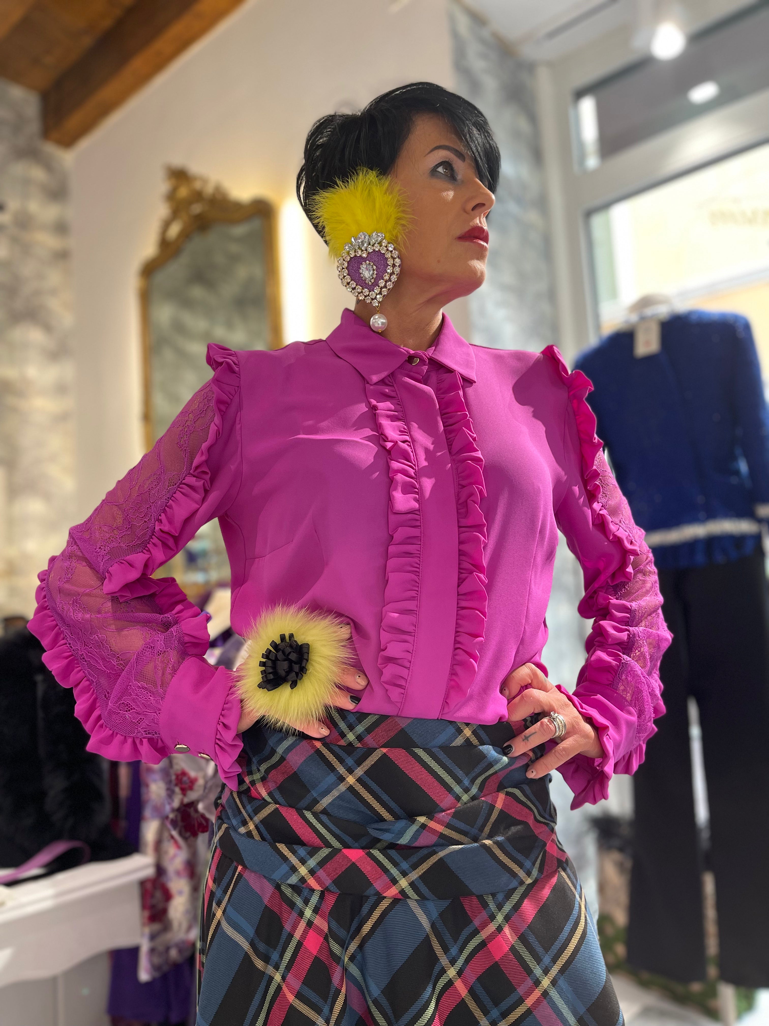 Camicia fuxia