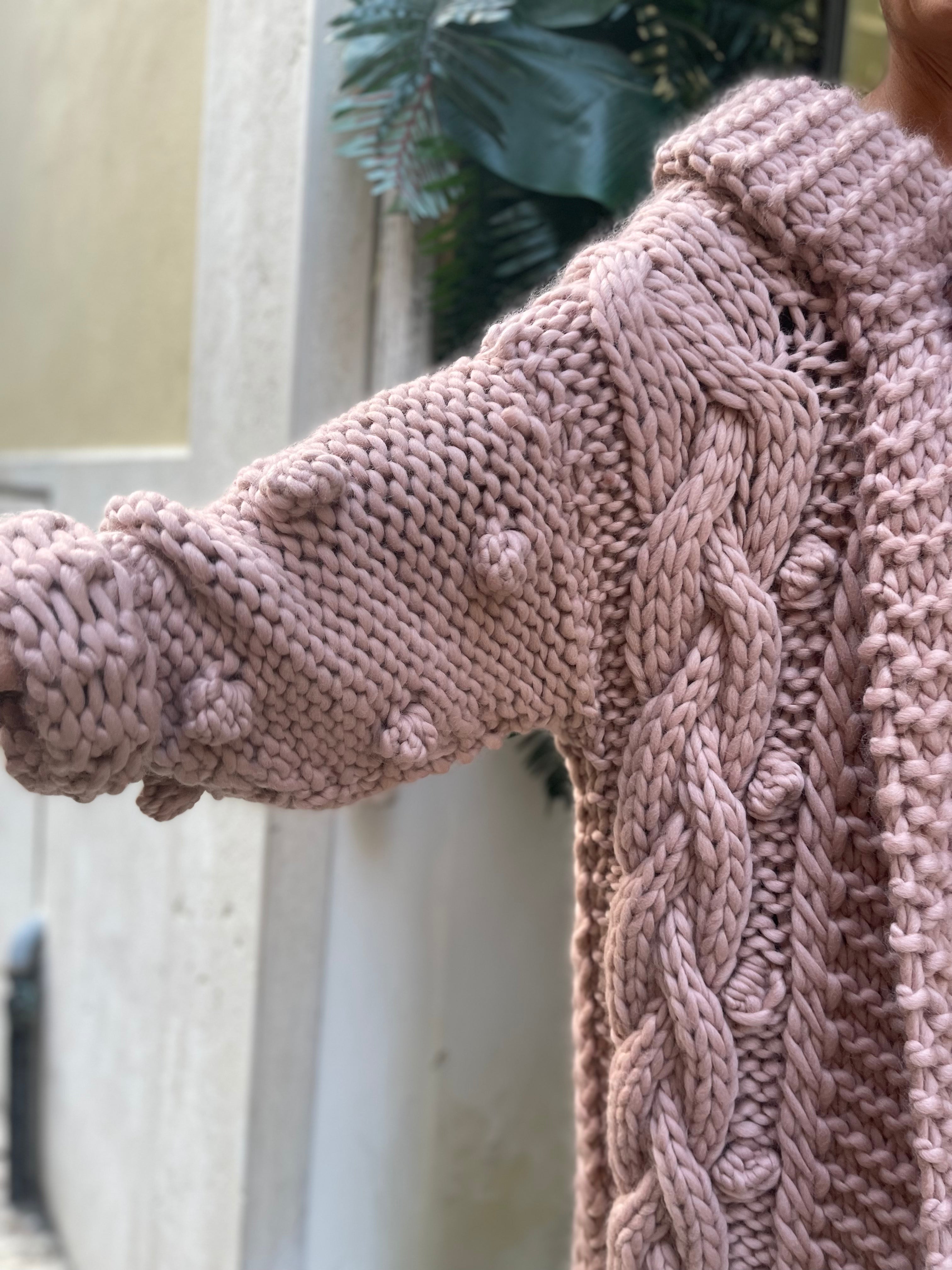 Cappotto lana rosa Amarantissima